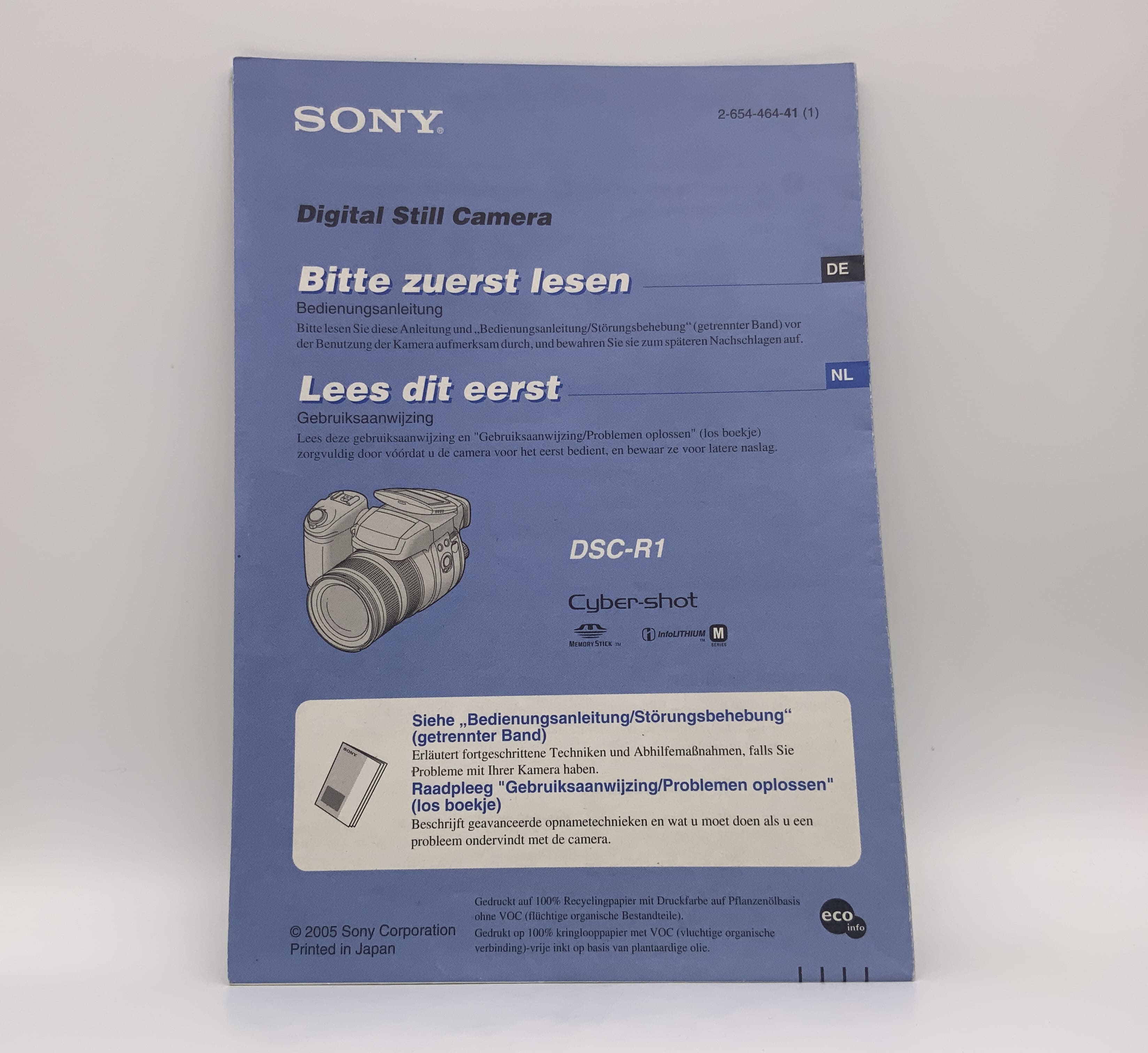 Sony Cyber-Shot DSC-R1 Bedienungsanleitung Deutsch