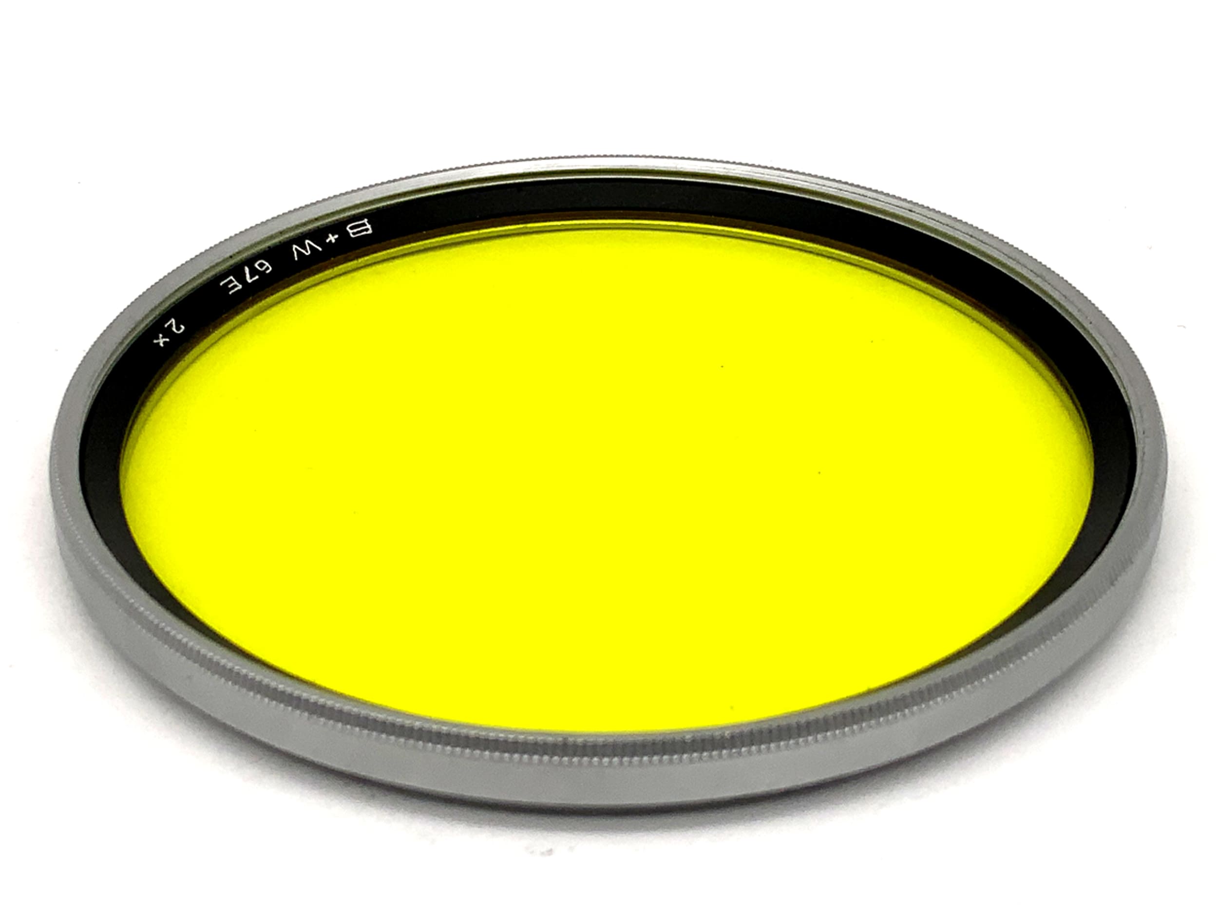 B+W Color Filter 67E yellow-green 2x in chrome, 67mm circular
