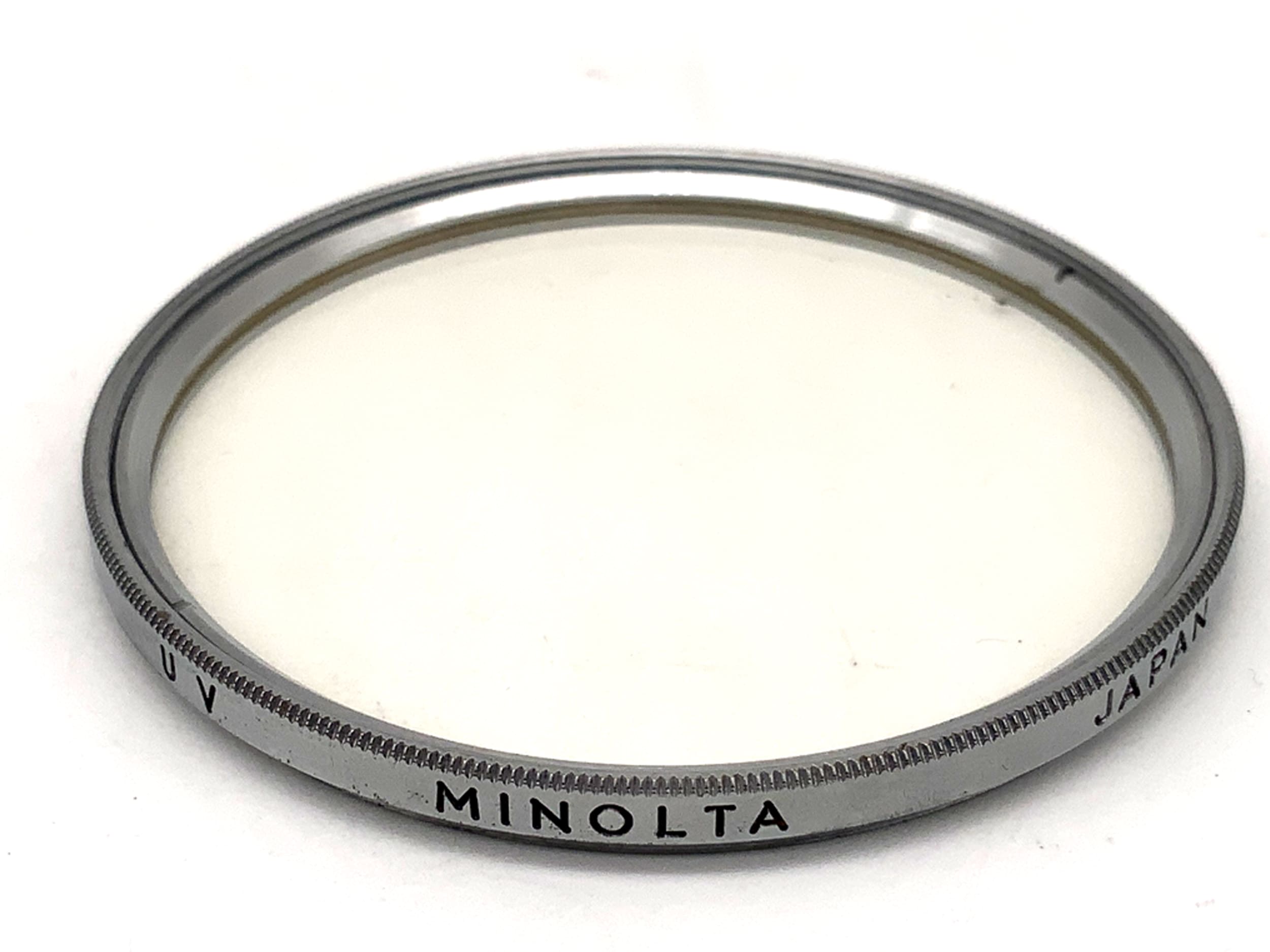 Minolta UV F55NA chrome filter 55mm circular filter thread