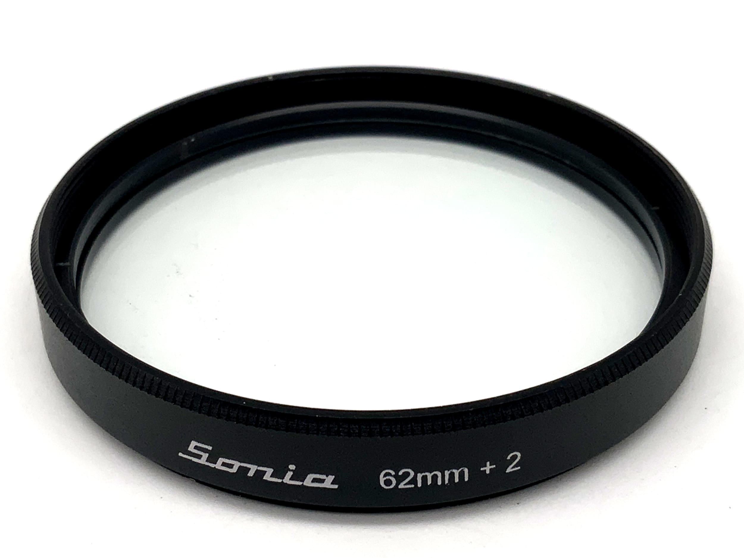 Sonia Close-Up Lens +2 Filters 62mm Circular Filter Thread