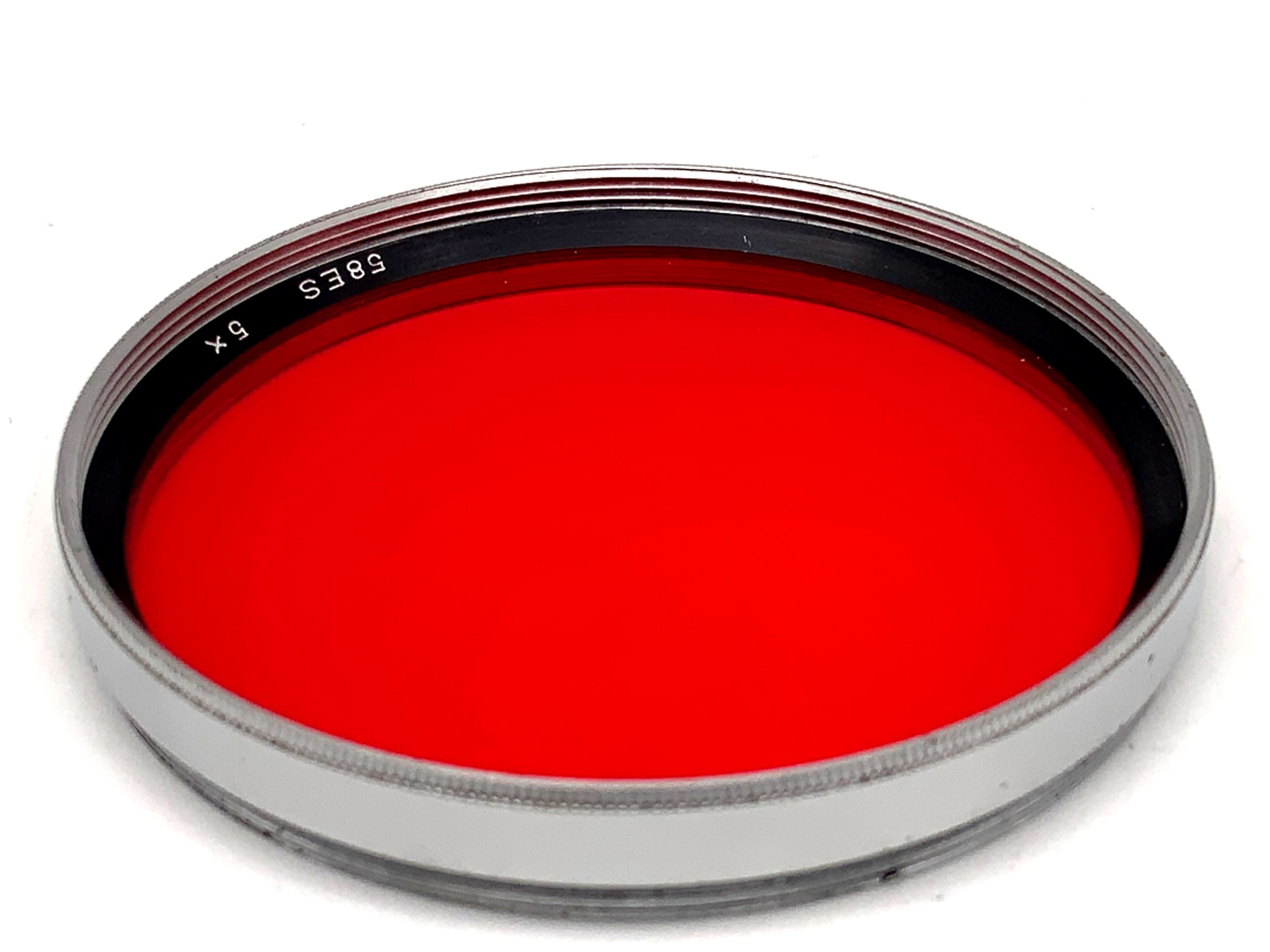 B+W red color filter 58ES 5x chrome filter 58mm circular filter thread