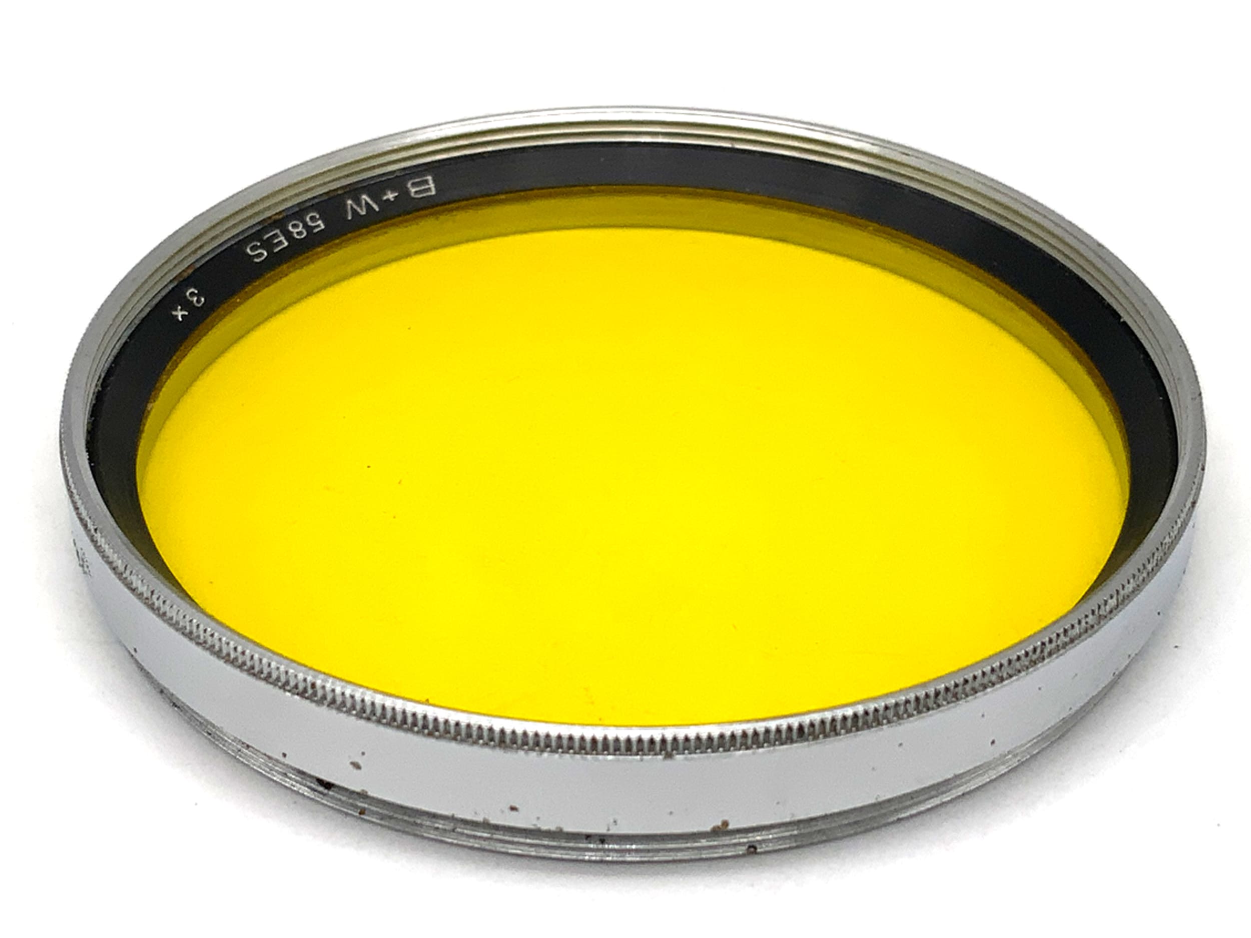 B+W color filter yellow/yellow 58ES 3x chrome filter 58mm circular filter thread