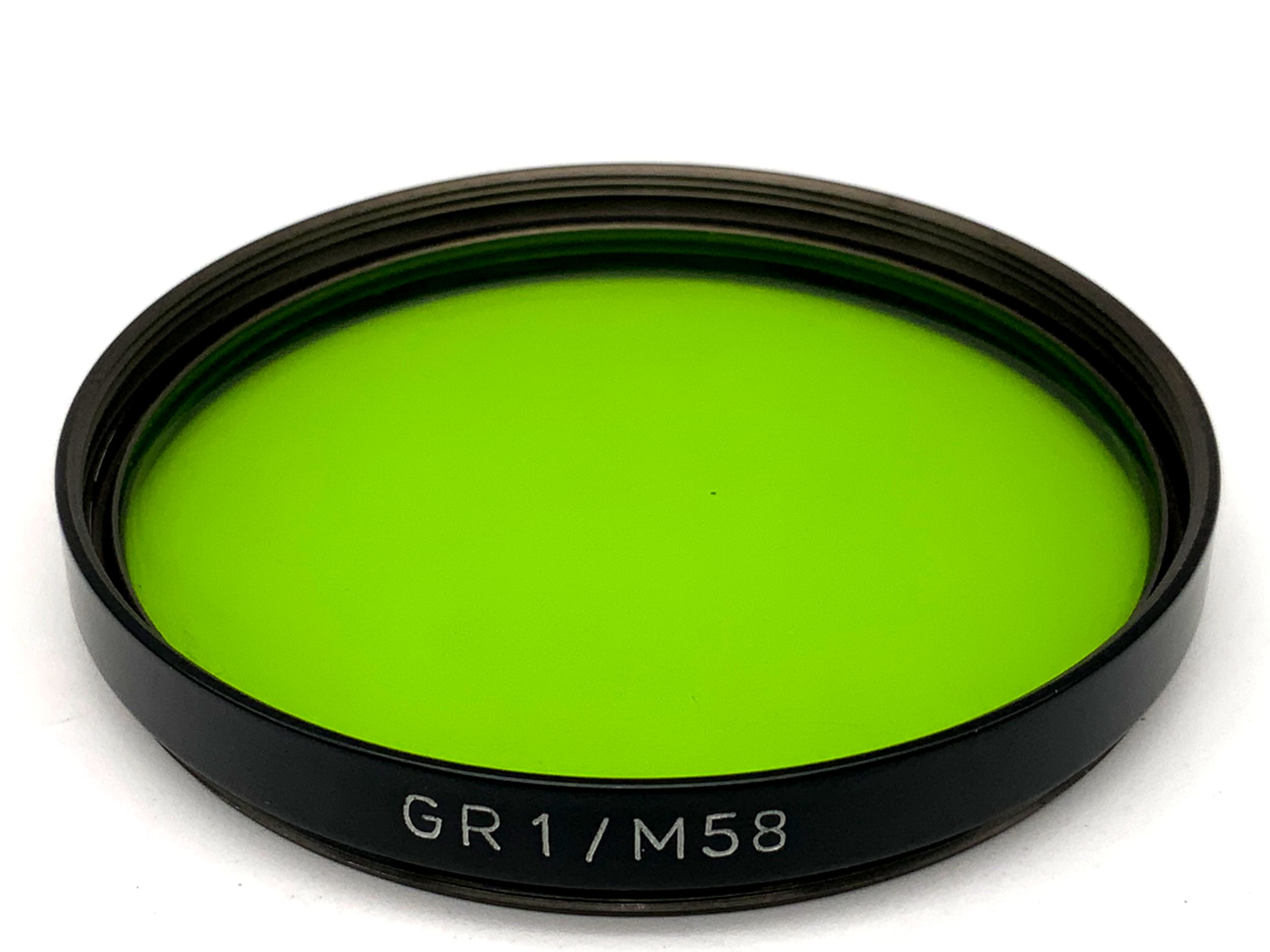 Carl Zeiss Jena green color filter GR1/M58, 58mm circular