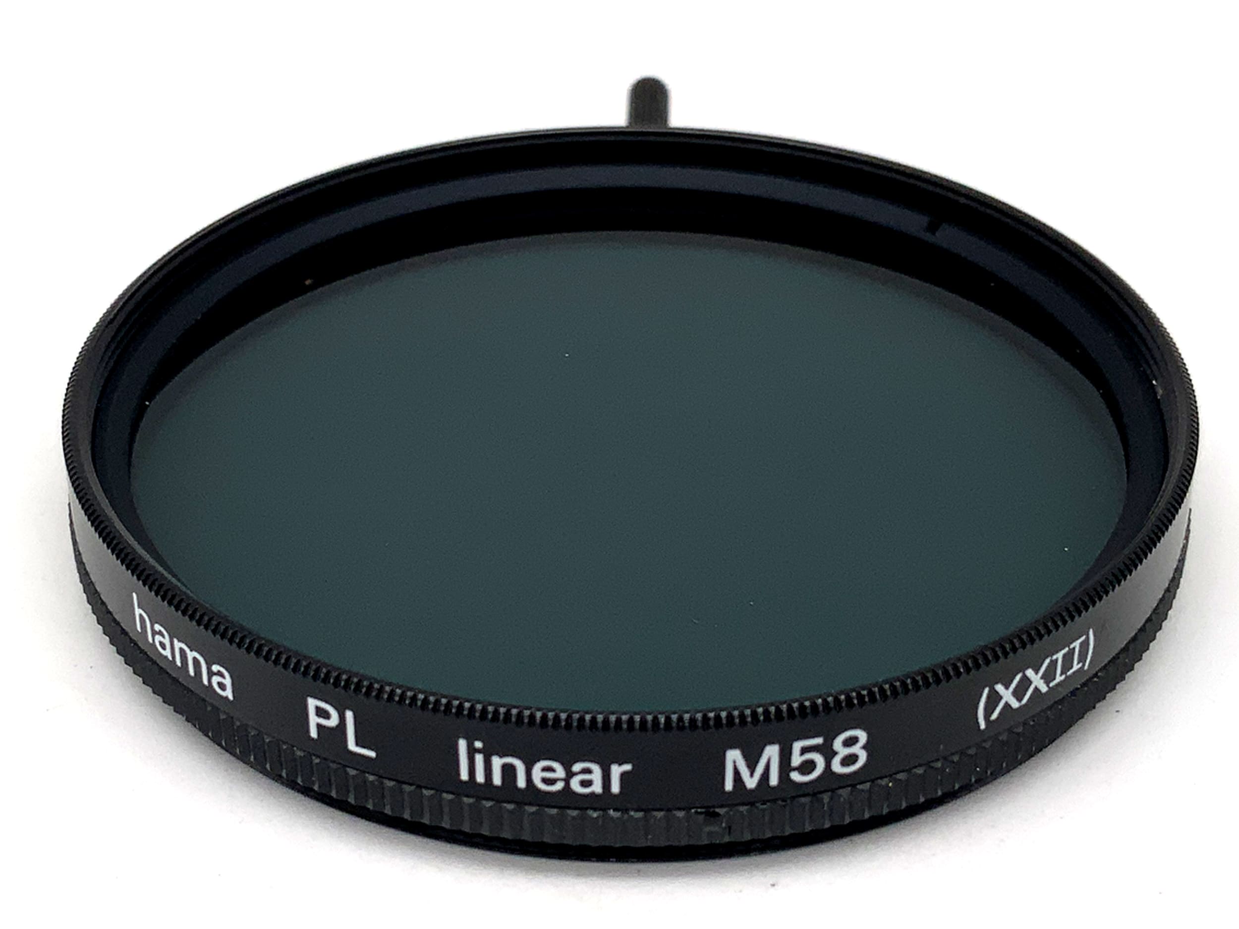 Hama Polarizing Filter PL linear M58 (XXII) Filter 58mm Circular Filter Thread