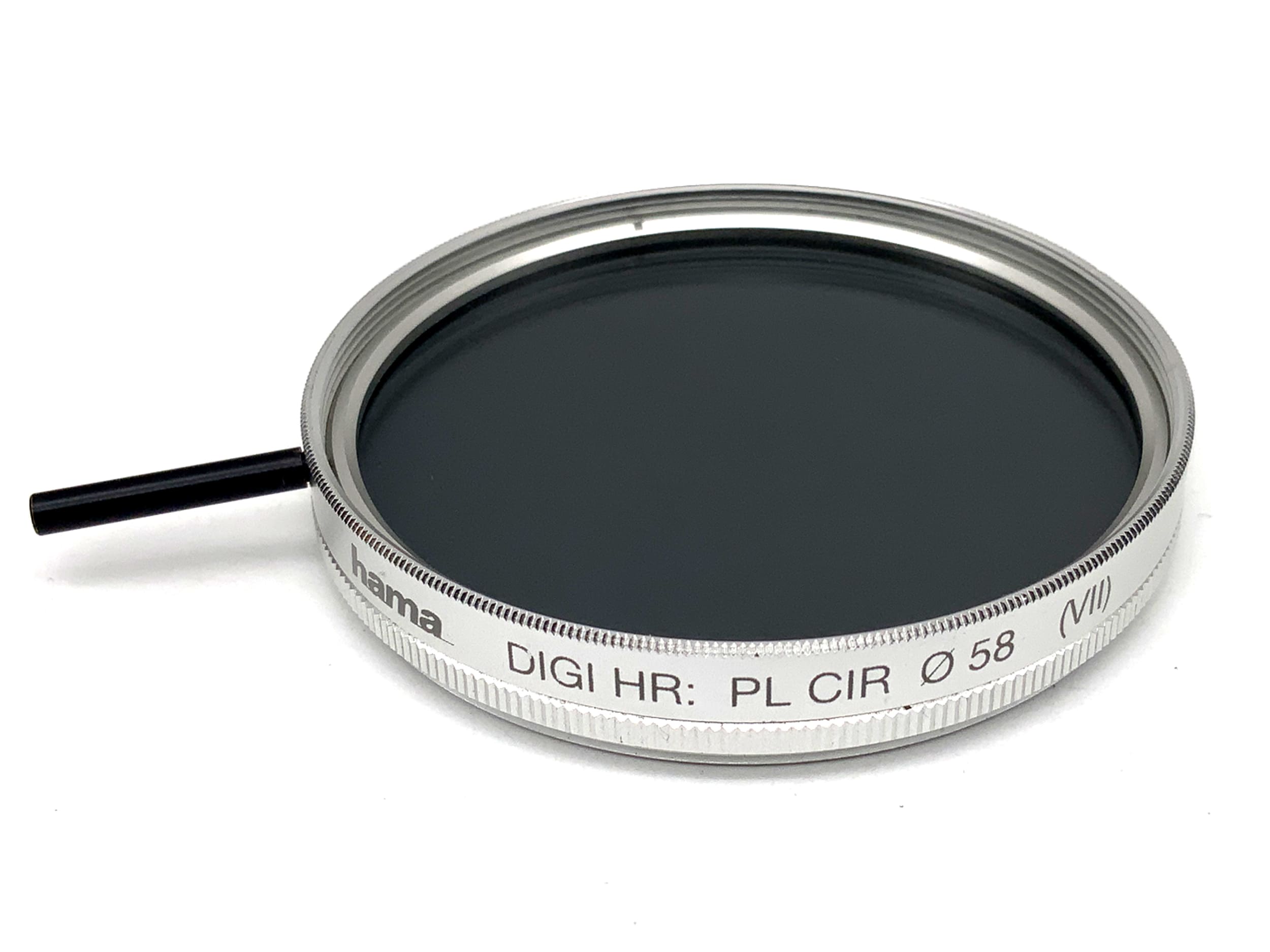 Hama Polarizing Filter DIGI HR:PL CIR (VII) in silver, 58mm circular filter