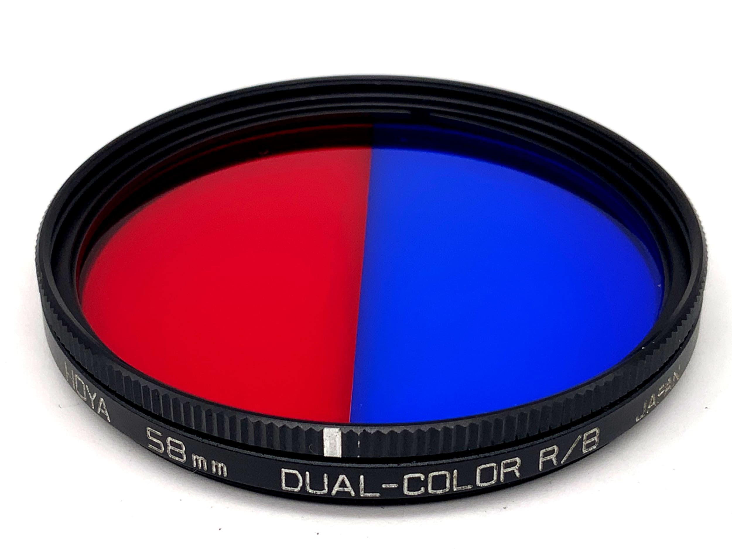 Hoya Dual-Color Red-Blue R/B Effect Filter, 58mm Circular