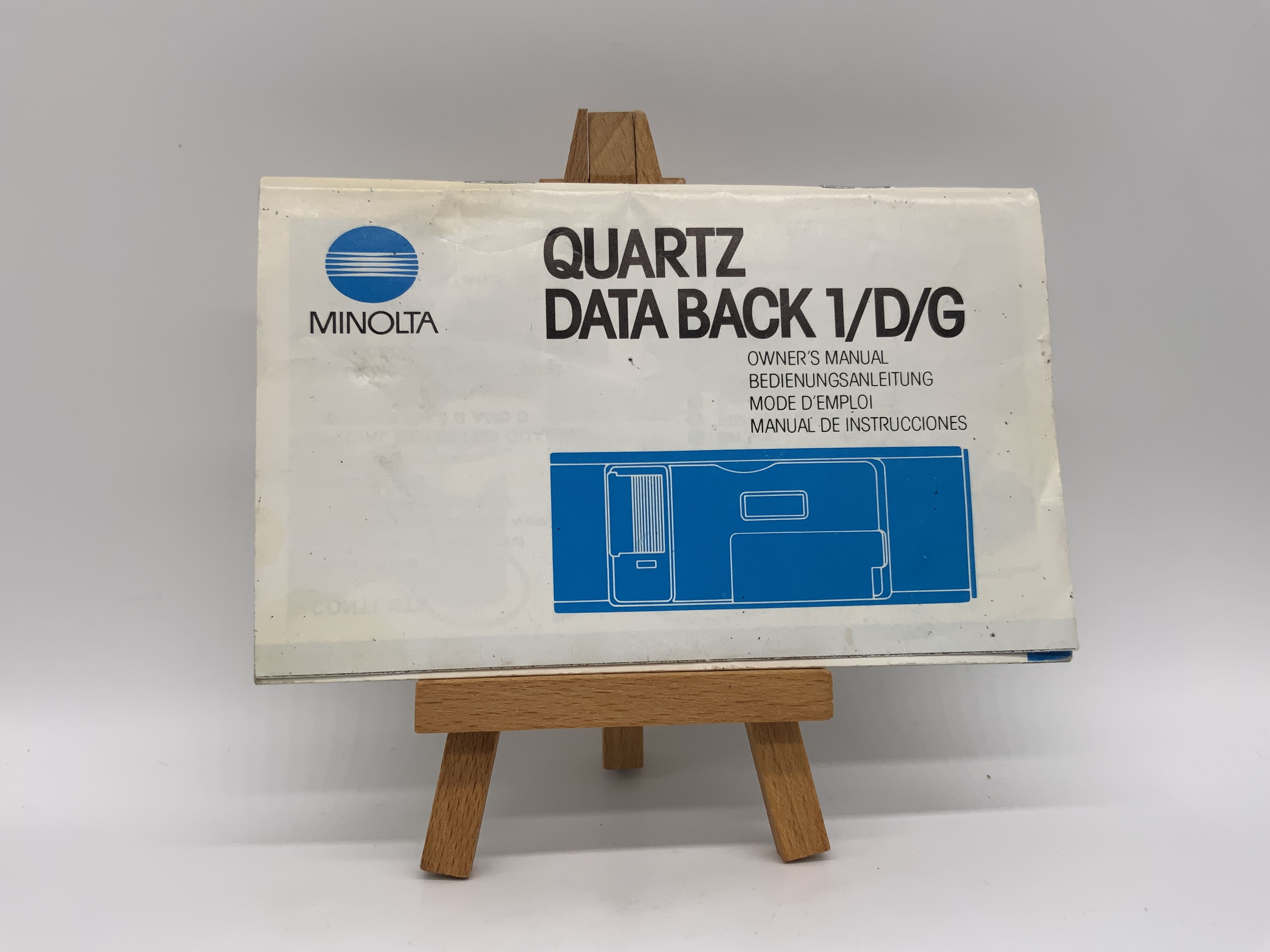 Minolta Quartz Data Back 1/D/G Bedienungsanleitung Deutsch