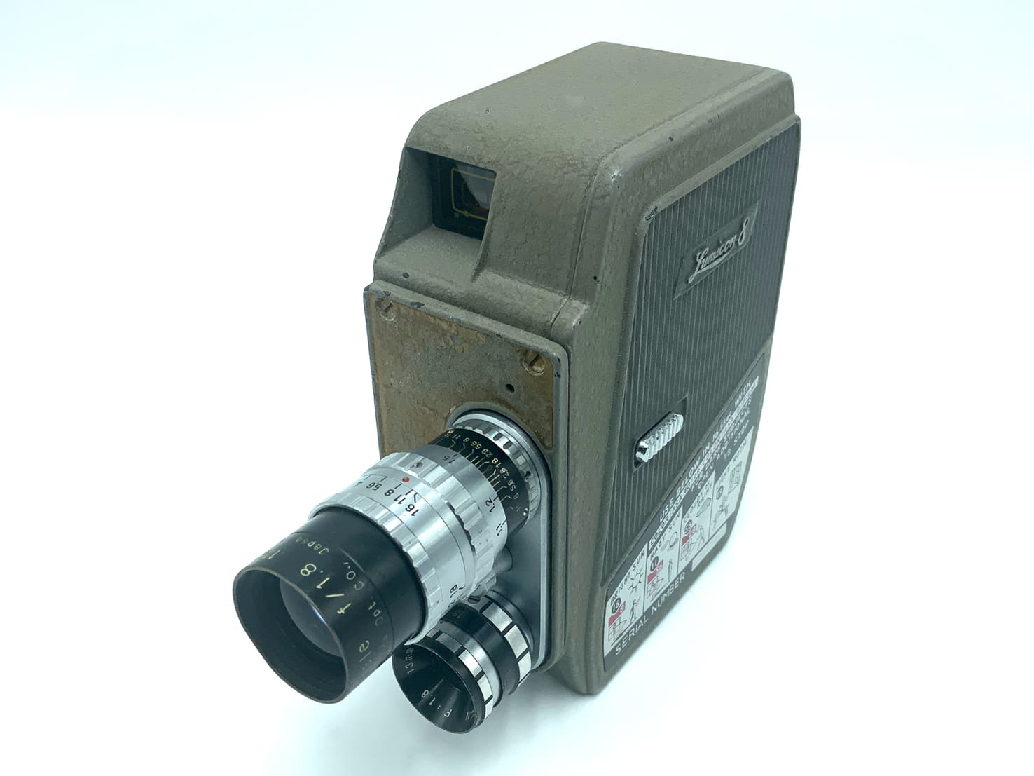 Lumicon 8 Filmkamera mit Nominar 11/2'' 1:1.8 & Lumicon 13mm 1:1.8
