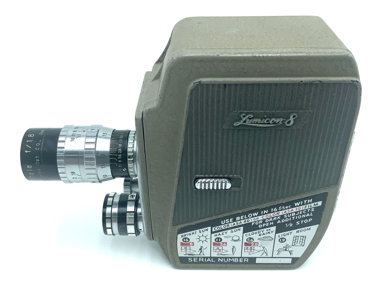 Lumicon 8 Filmkamera mit Nominar 11/2'' 1:1.8 & Lumicon 13mm 1:1.8