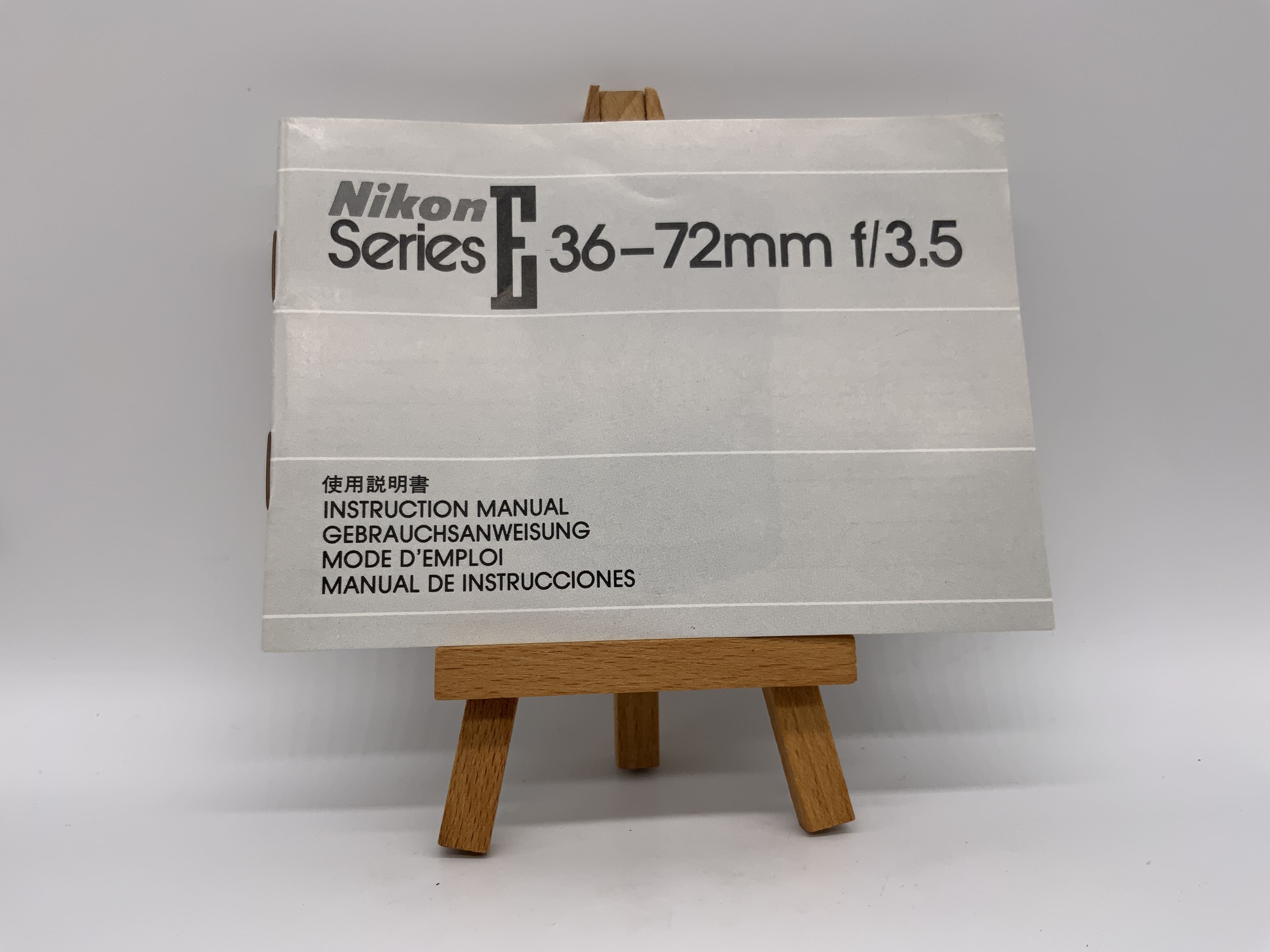 Nikon Series E 36-72mm f/3.5 Bedienungsanleitung Deutsch
