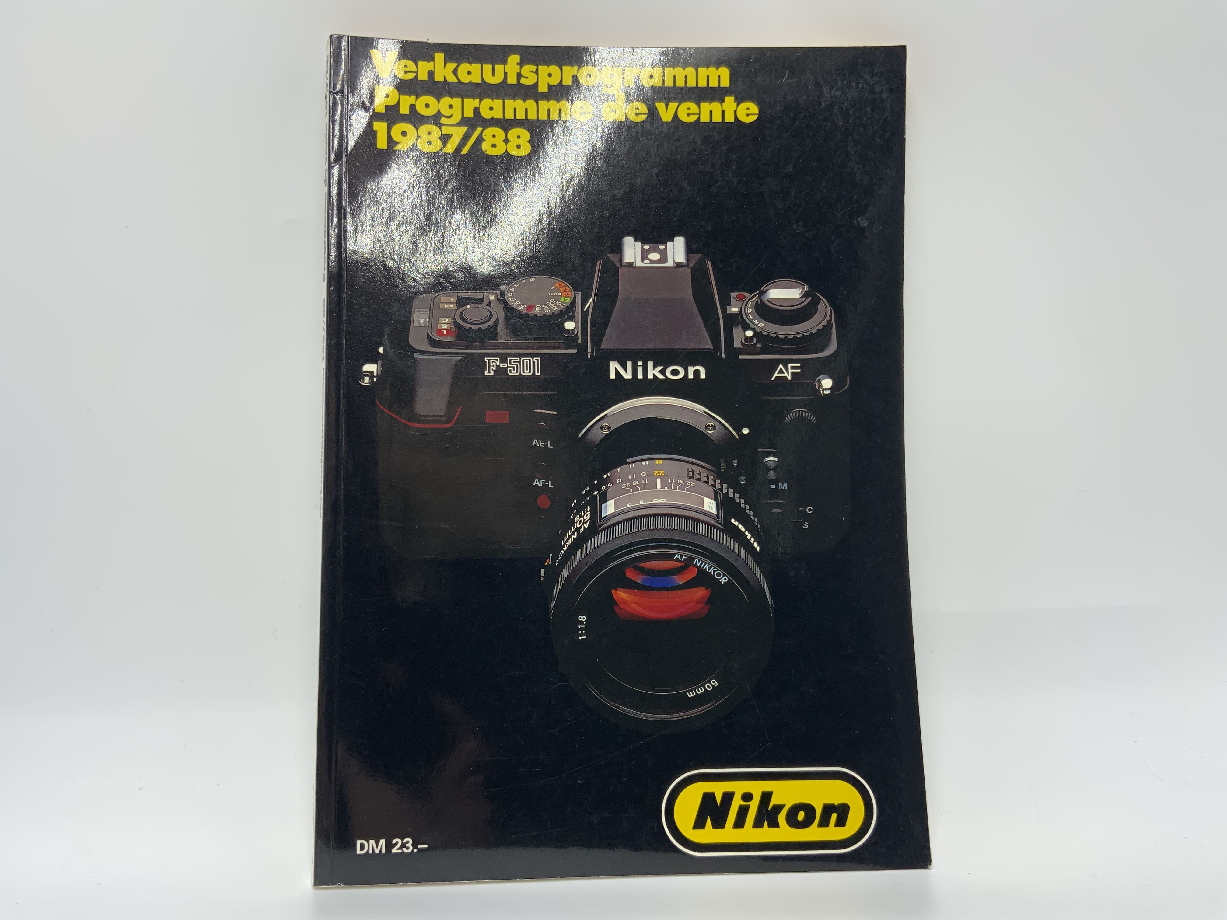 Nikon Programm de vente 1987/88 Verkaufsprogramm Deutsch