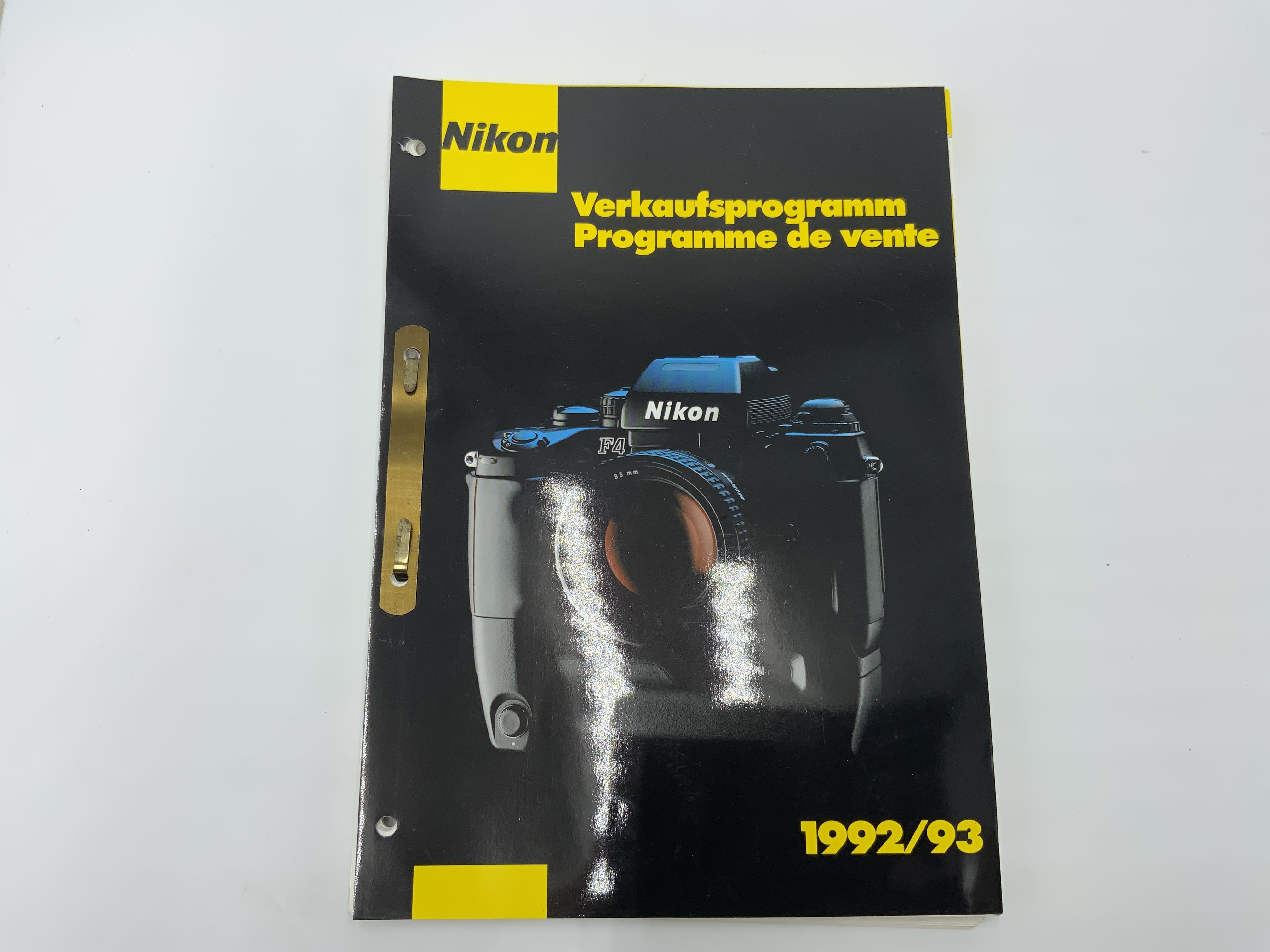 Nikon Programm de vente 1992/93 Verkaufsprogramm Deutsch