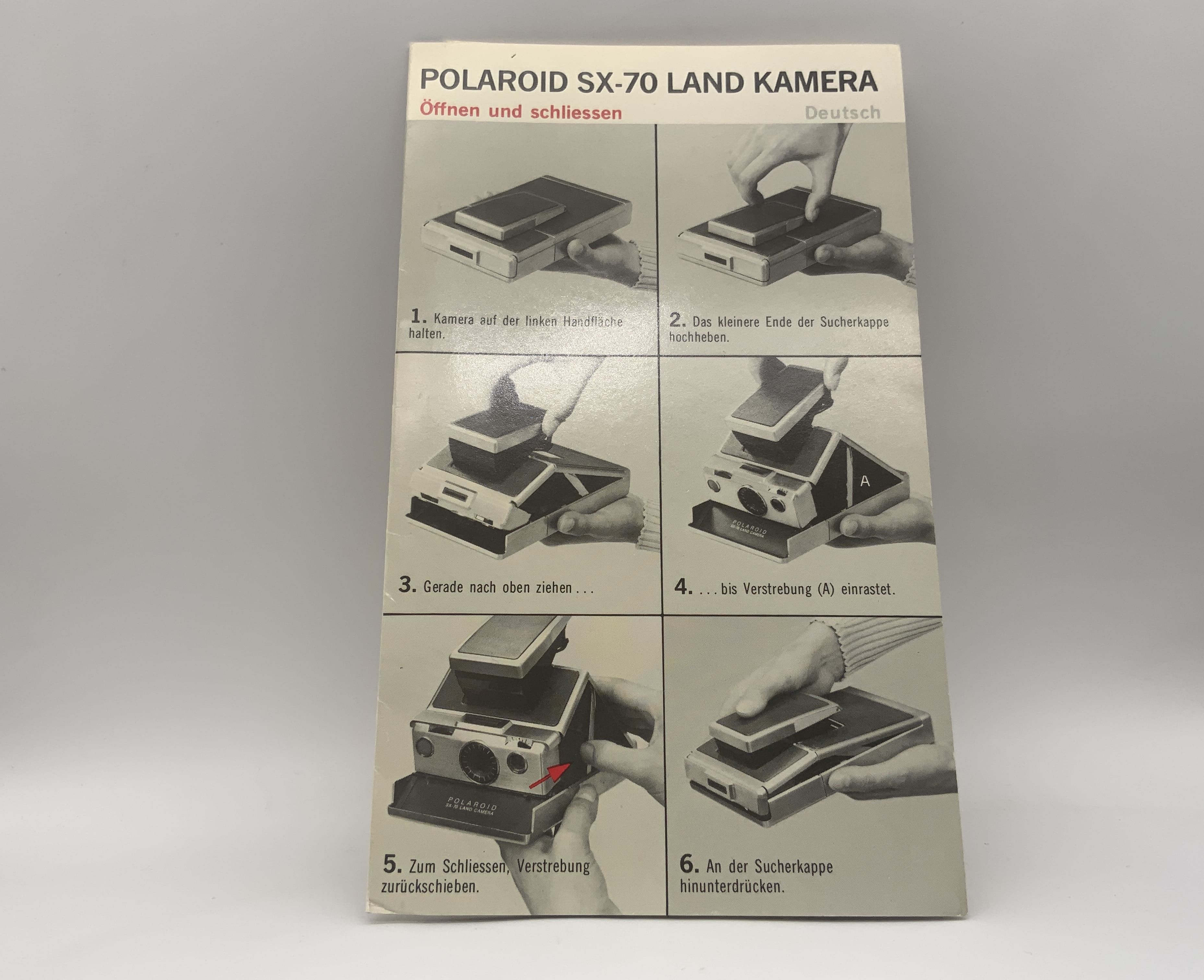 Polaroid SX-70 Land Kamera Bedienungsanleitung Deutsch