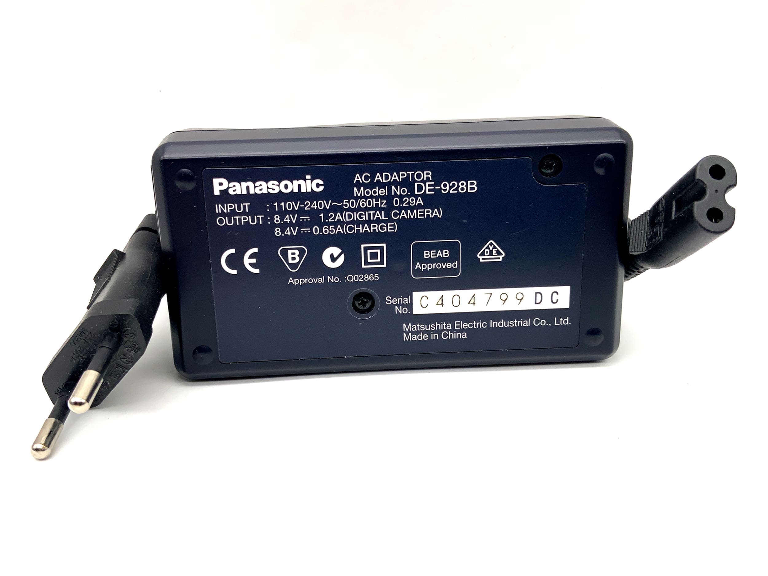 Panasonic Lumix DE-928 B Charger CGA-S002|DMW-BM7 Battery Charger
