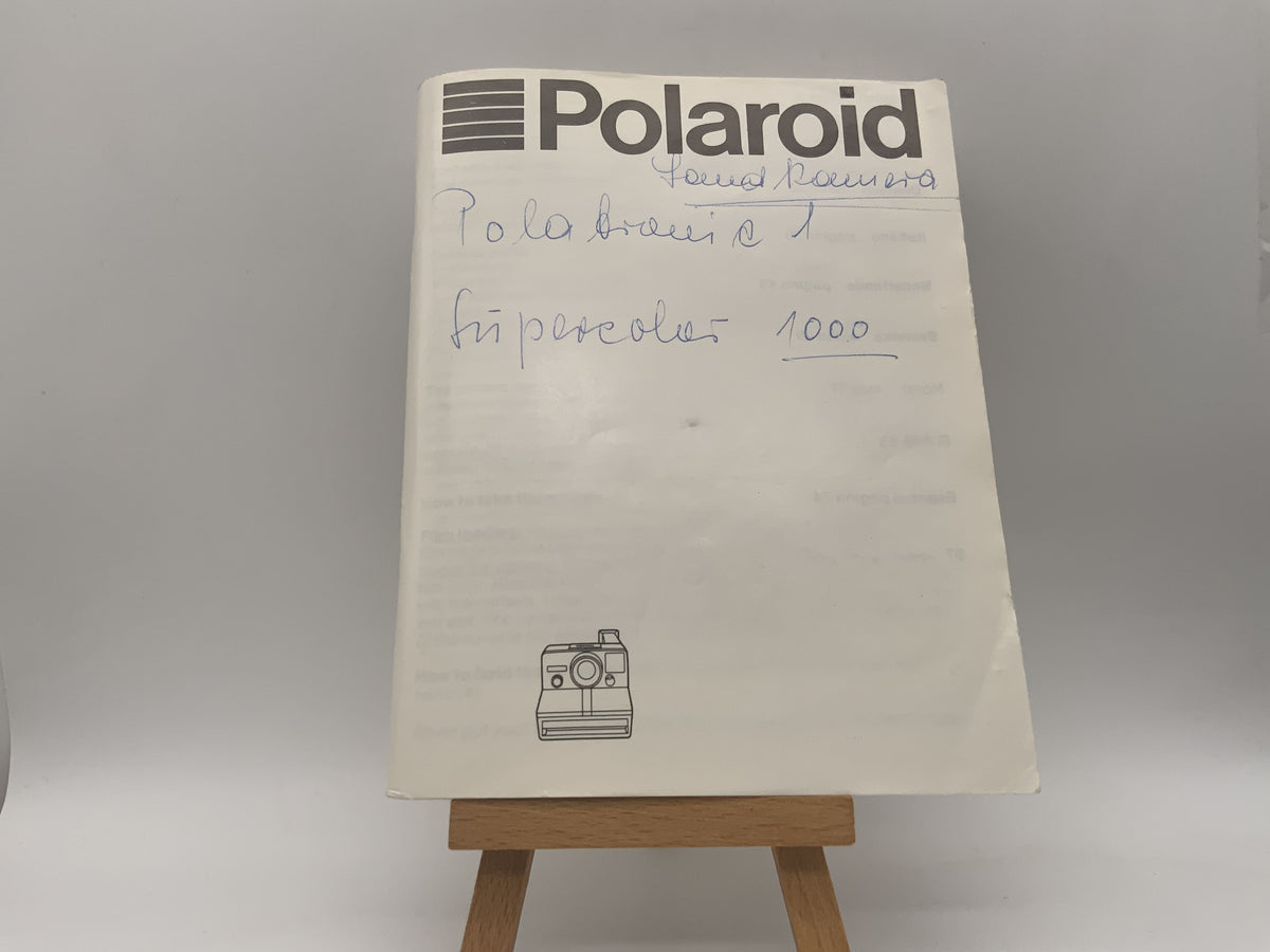Polaroid Land Kamera Precolor 1000 Bedienungsanleitung Deutsch