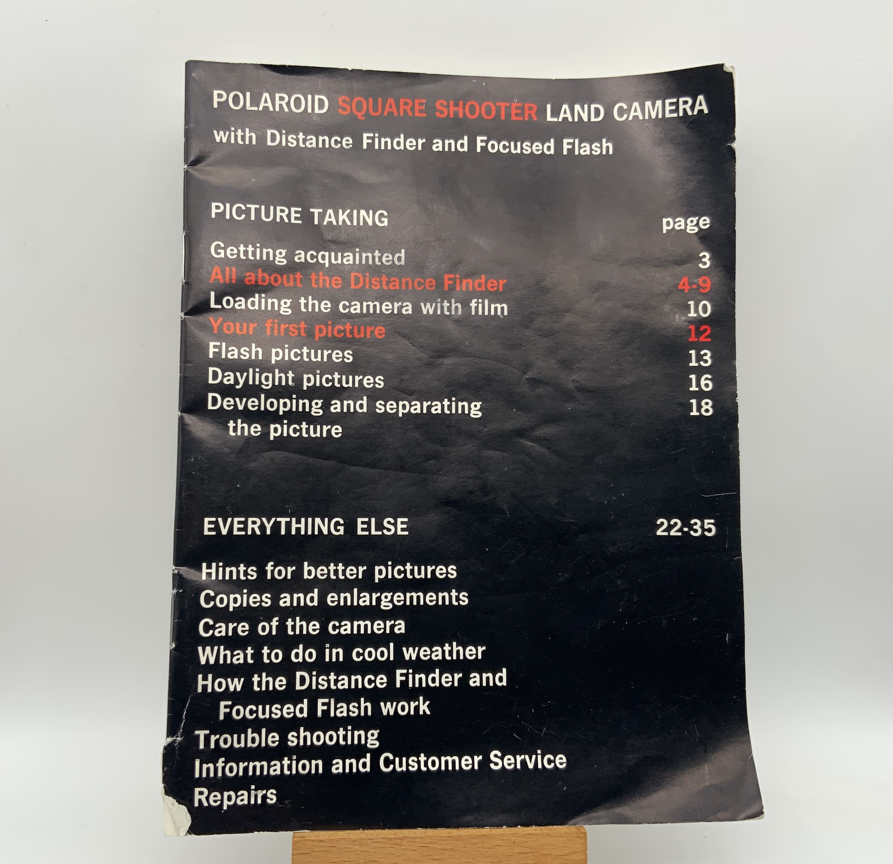 Polaroid Square Shooter Land Kamera Bedienungsanleitung Englisch