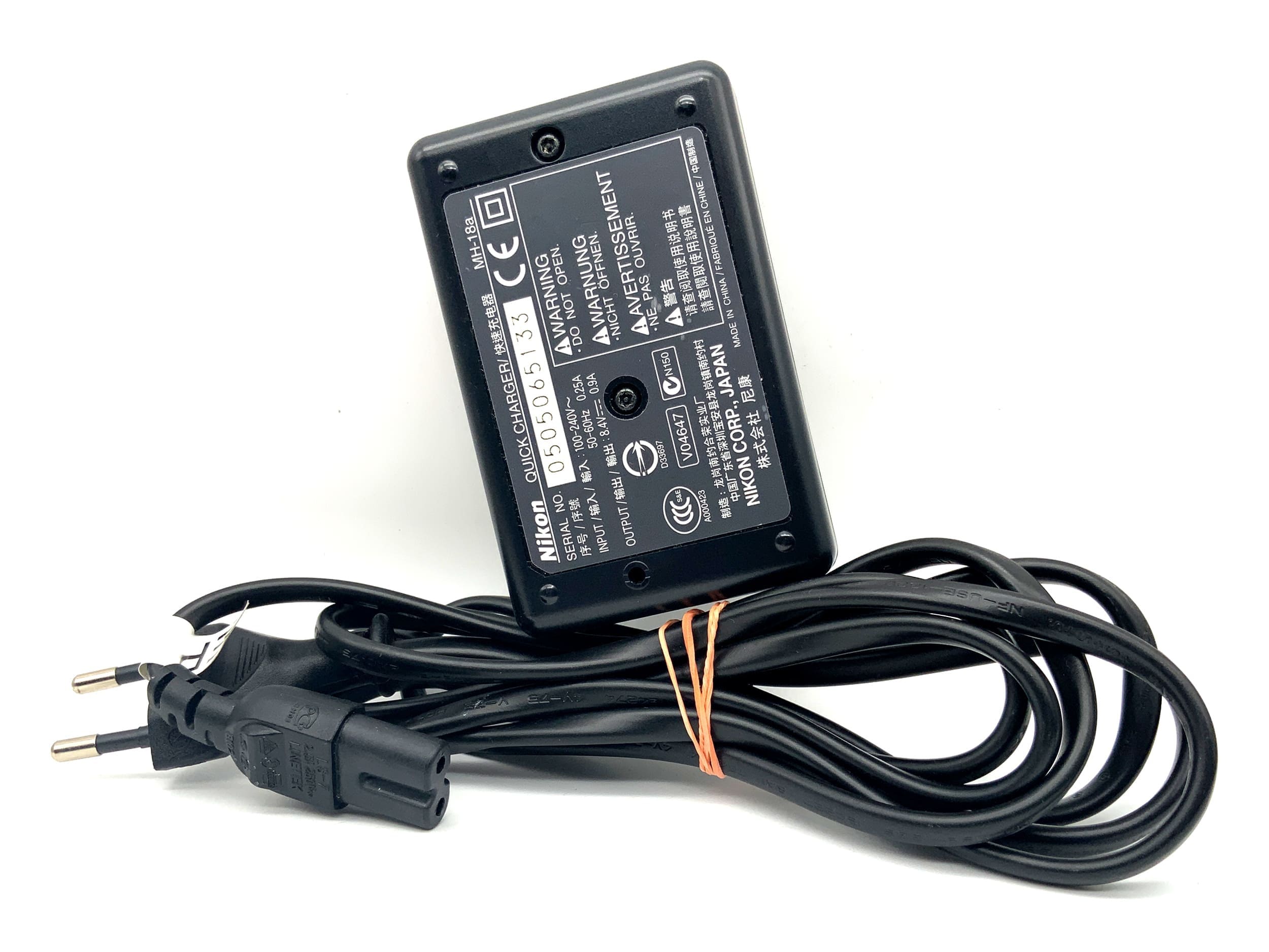 Nikon MH-18a Charger EN-EL3|EN-EL3a|EN-EL3e Battery Charger Power Adapter