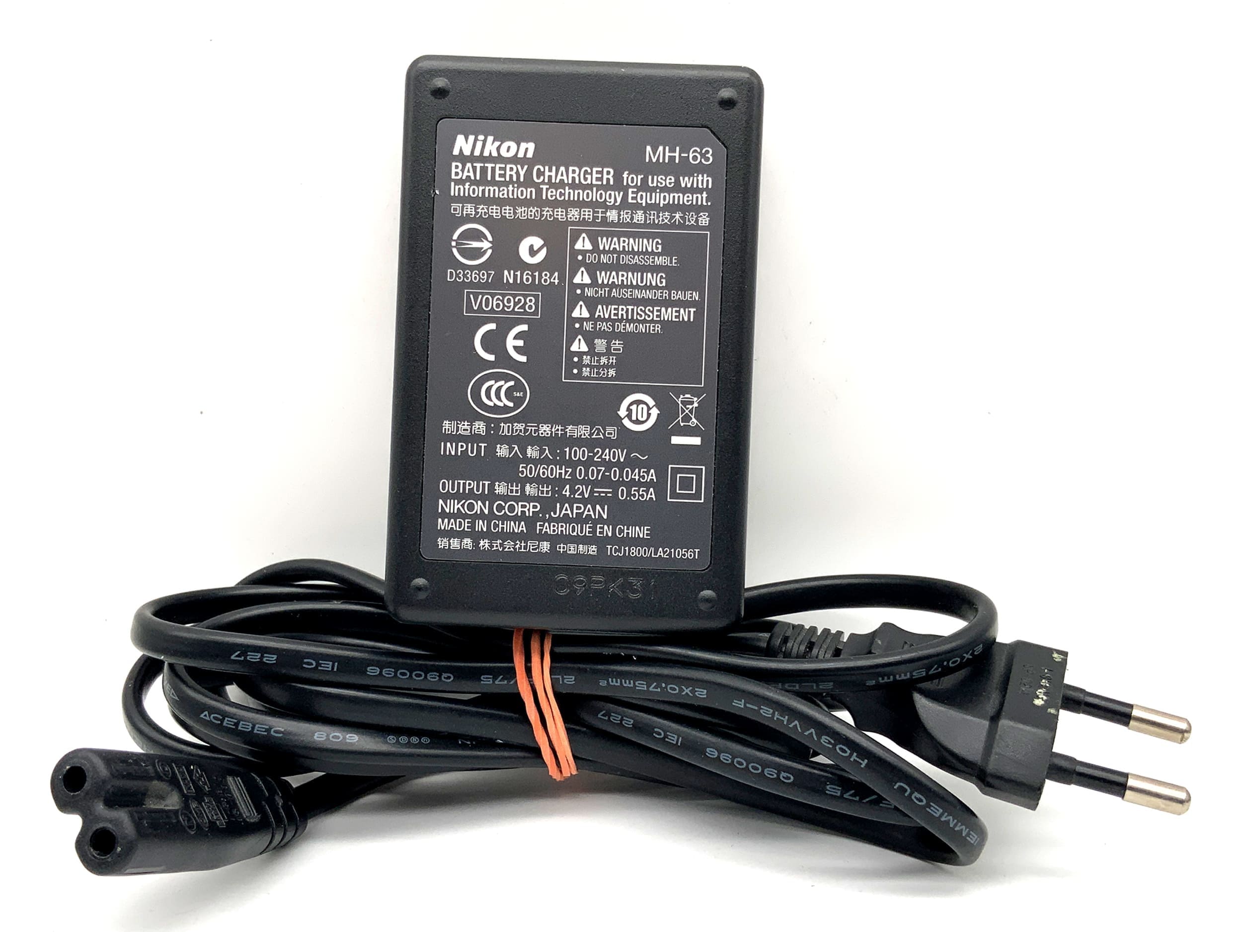 Nikon MH-63 Charger EN-Battery Charger Power Adapter