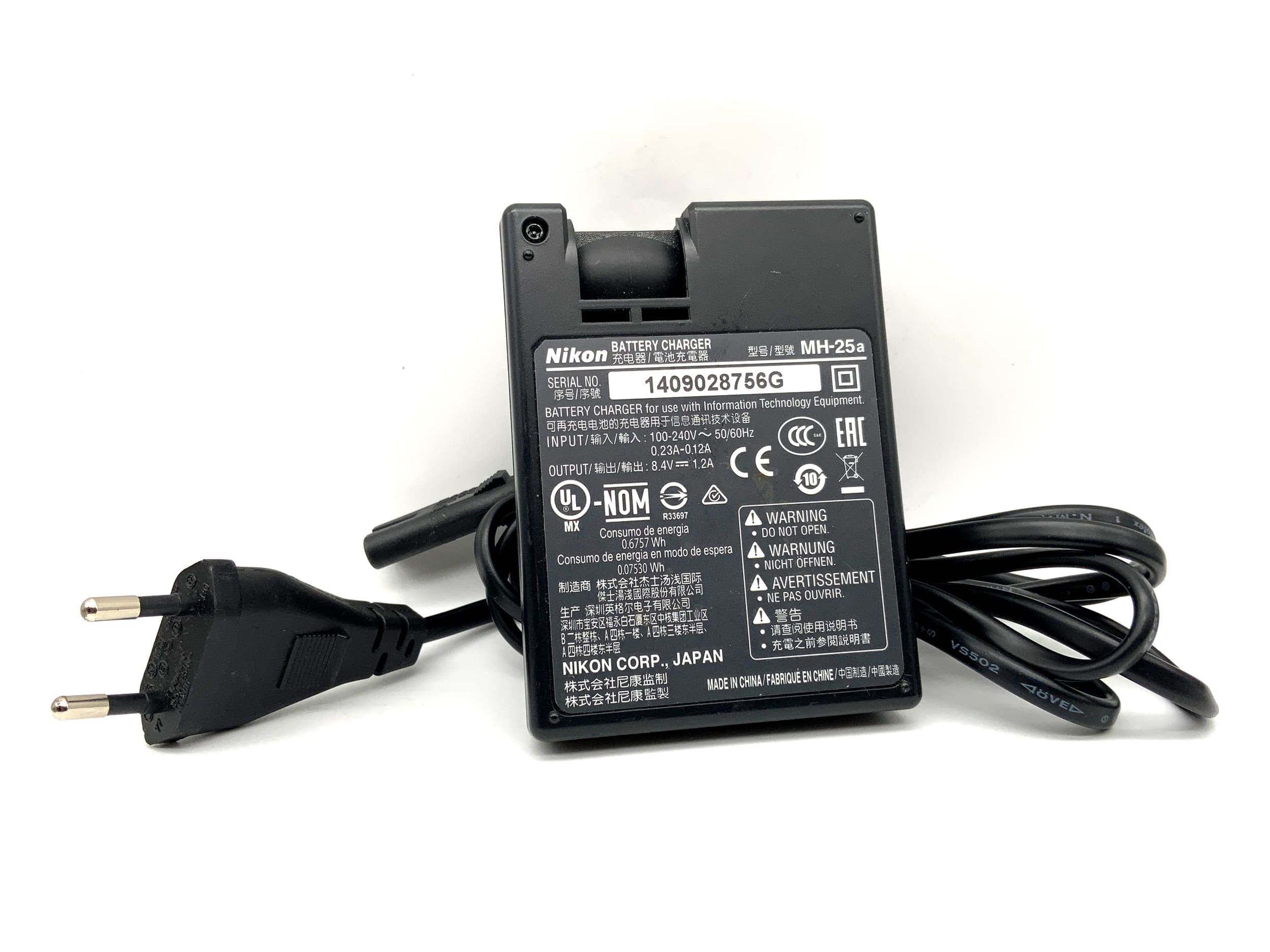 Nikon MH-25a Charger EN-EL15|EN-EL15a|EN-EL15b|EN-EL15c Battery Charger