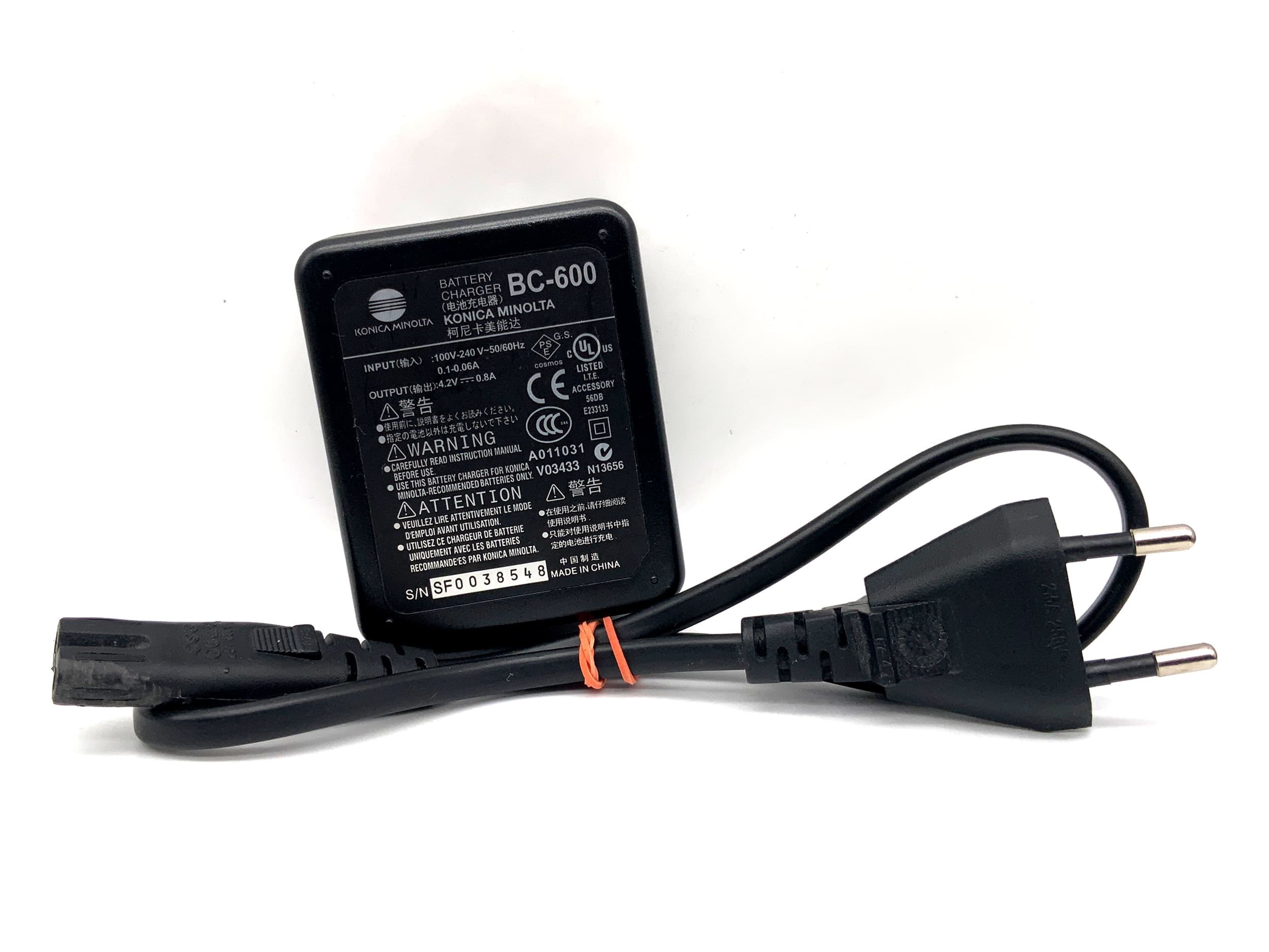 Minolta BC-600 Charger NP-500|NP-600|DR-LB4 Battery Charger Power Adapter