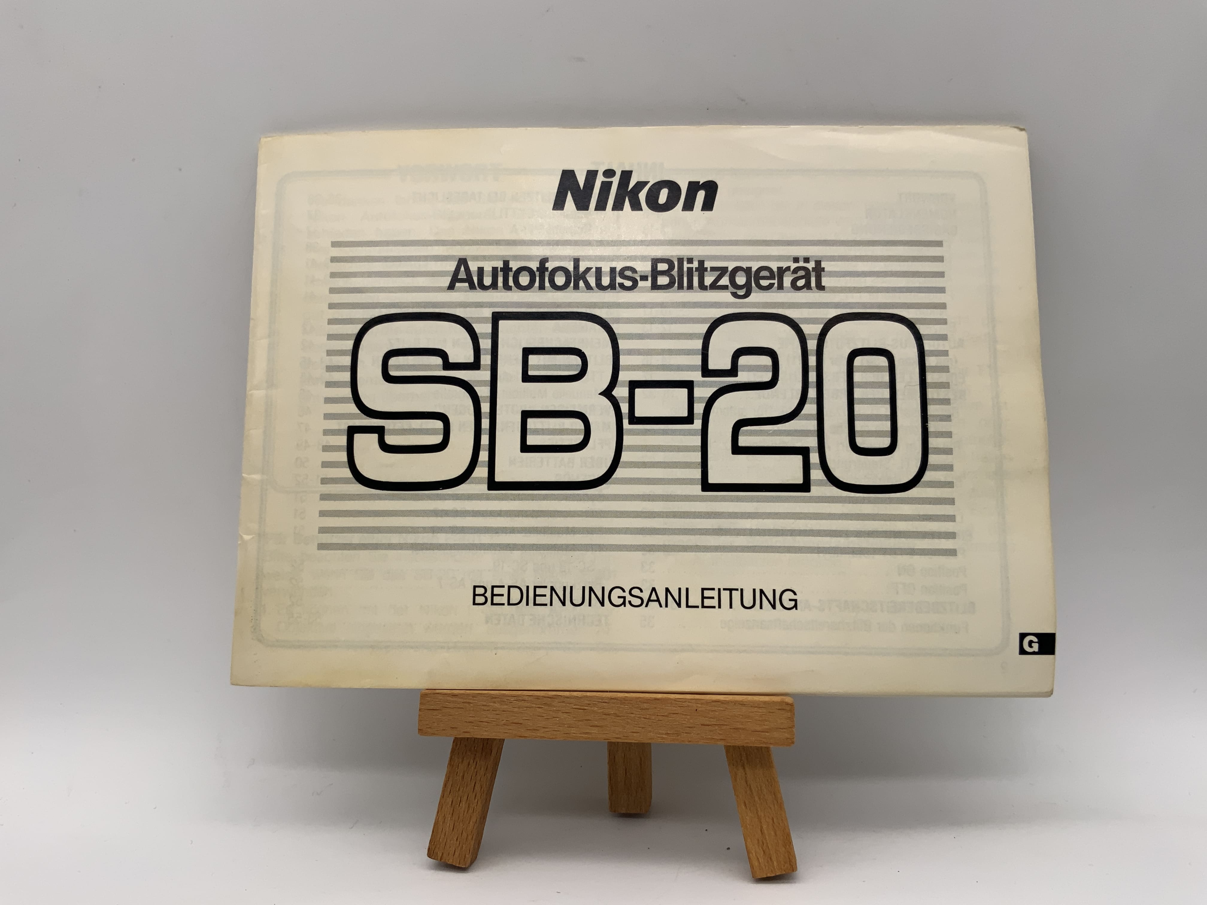 Nikon Autofokus-Blitzgerät SB-20 Bedienungsanleitung Deutsch