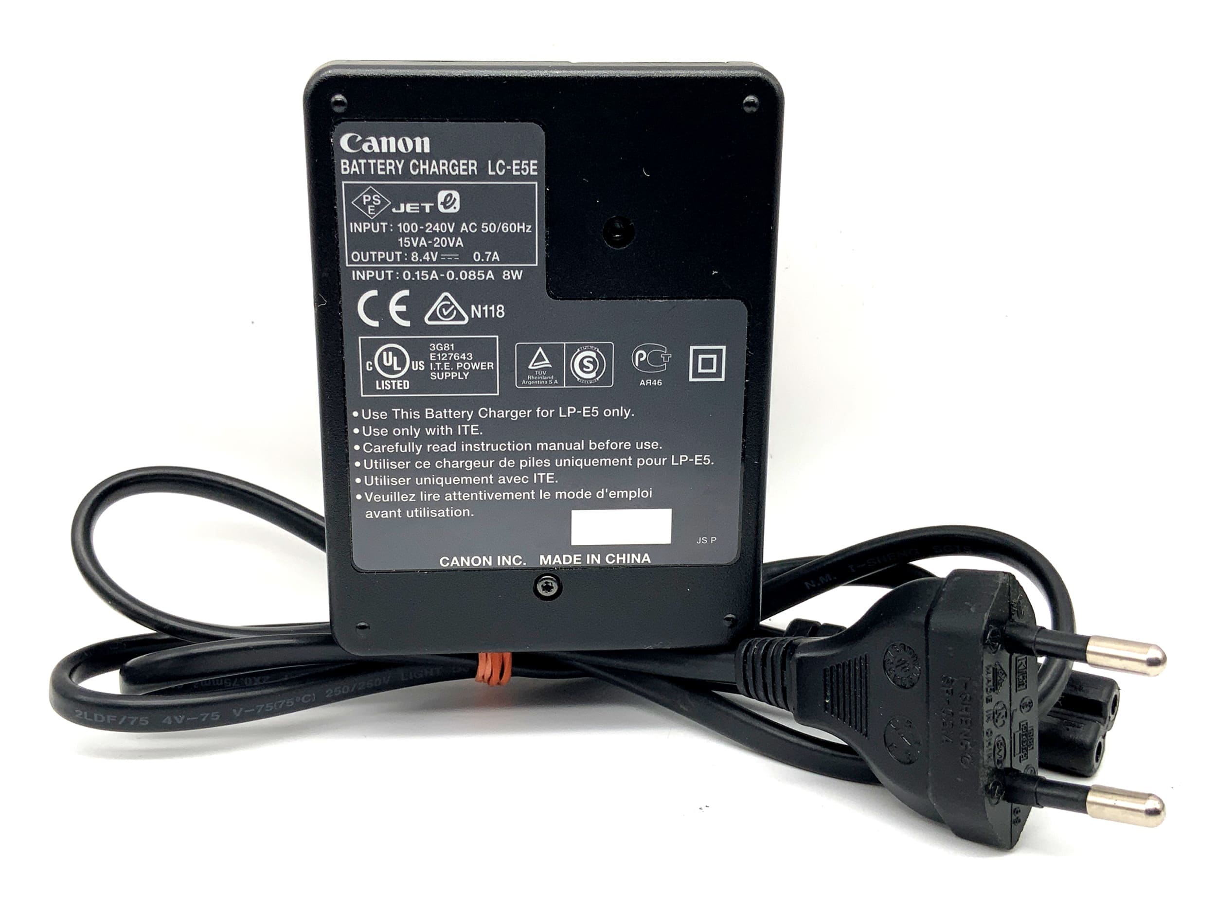 Canon LC-E5E Charger LP-E5 Battery Charger Power Adapter