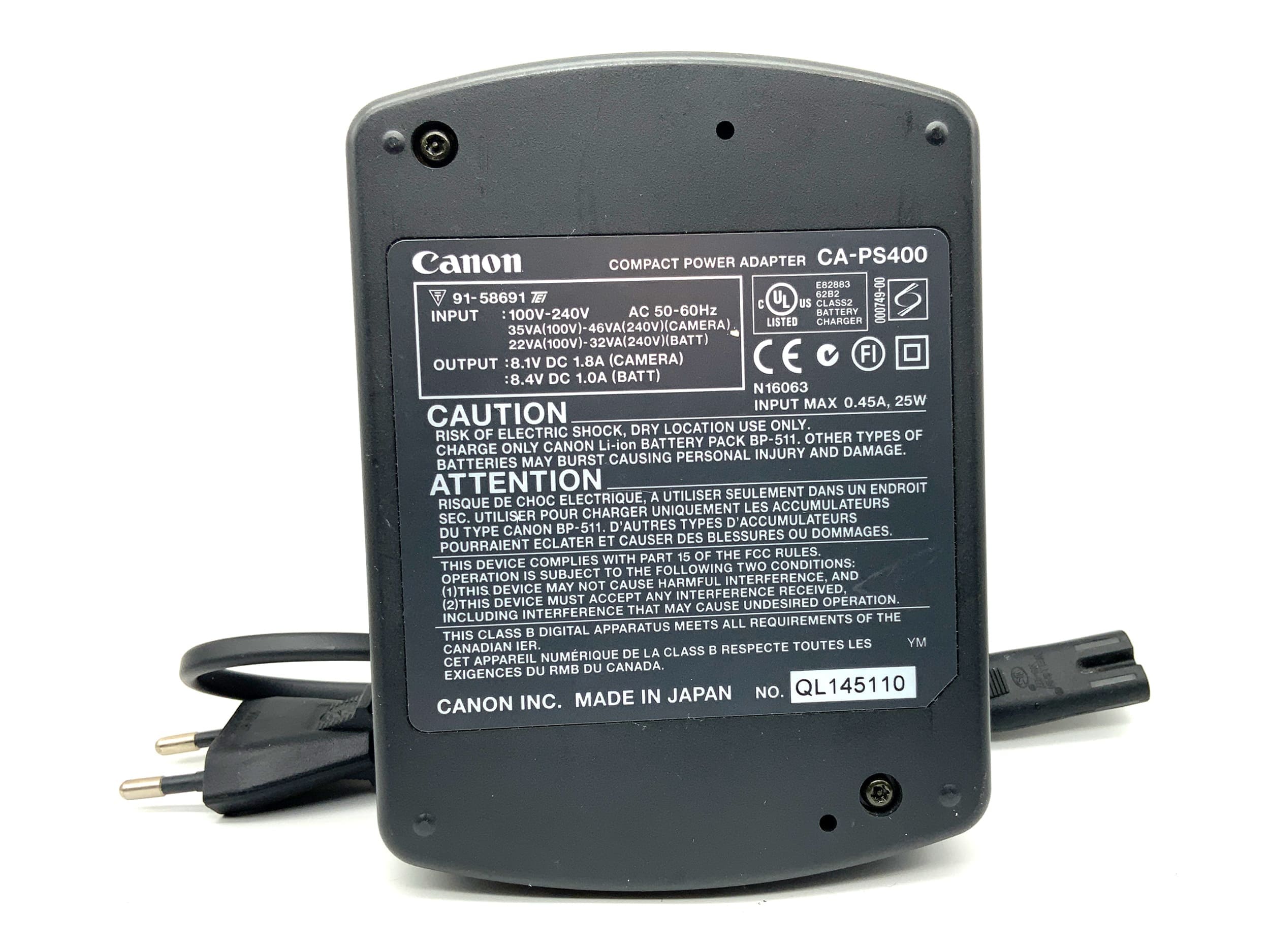 Canon CA-PS400 Dual Battery Charger for EOS D30 | EOS D60 | EOS 10D