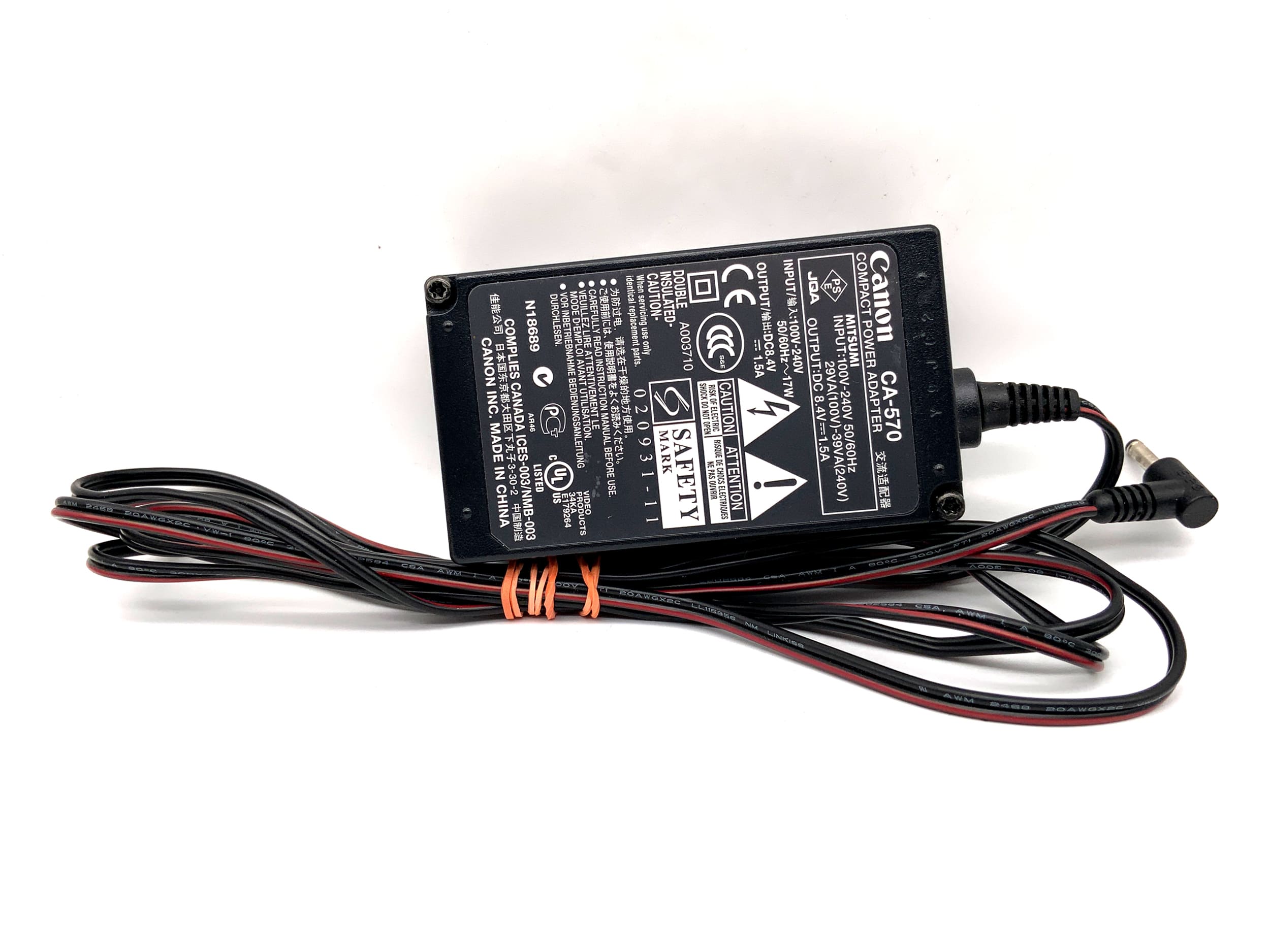 Canon CA-570 DC power supply HF S200 300D UC9316