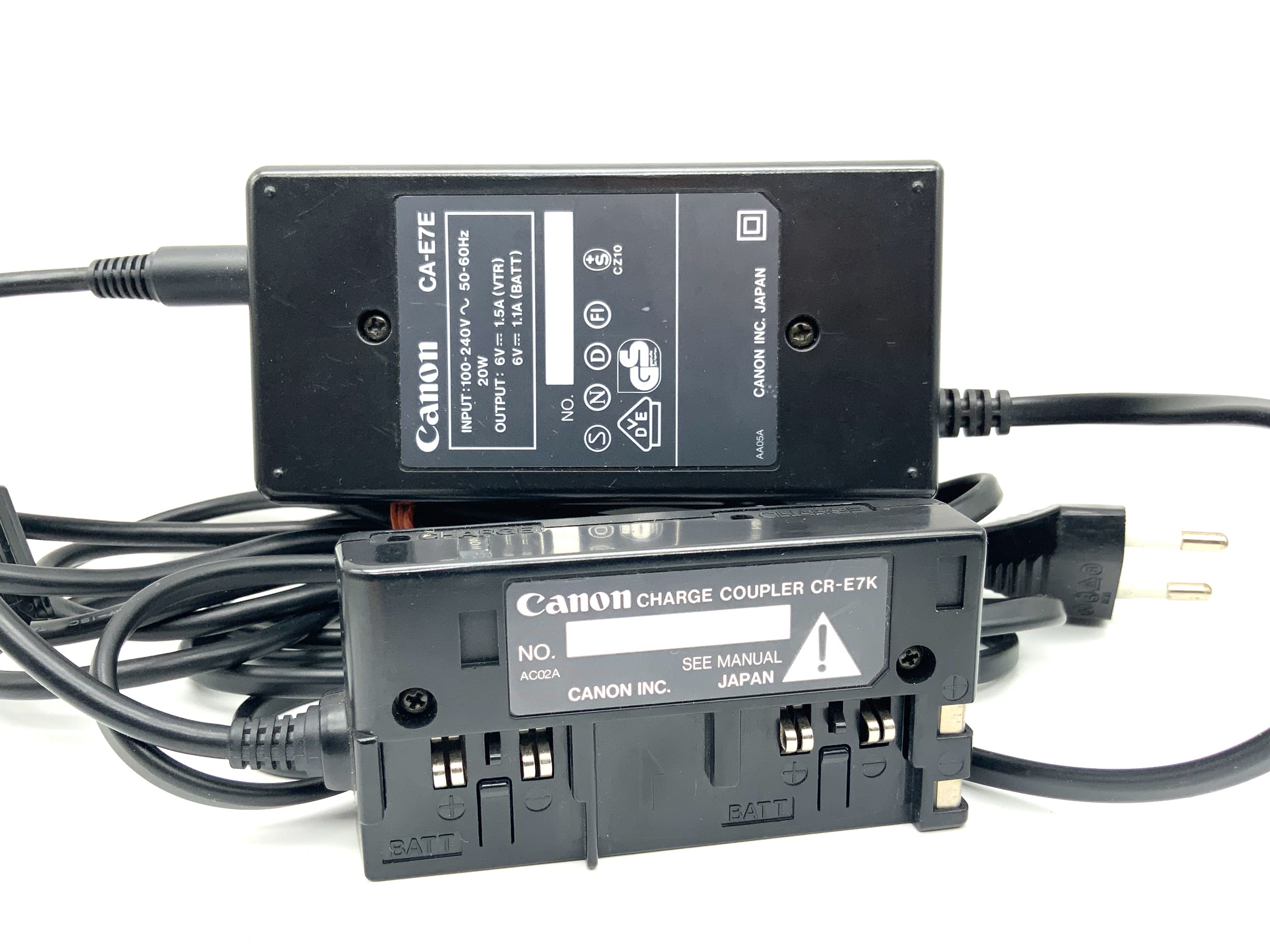 Canon CA-E7E with CR-E7K DC power supply