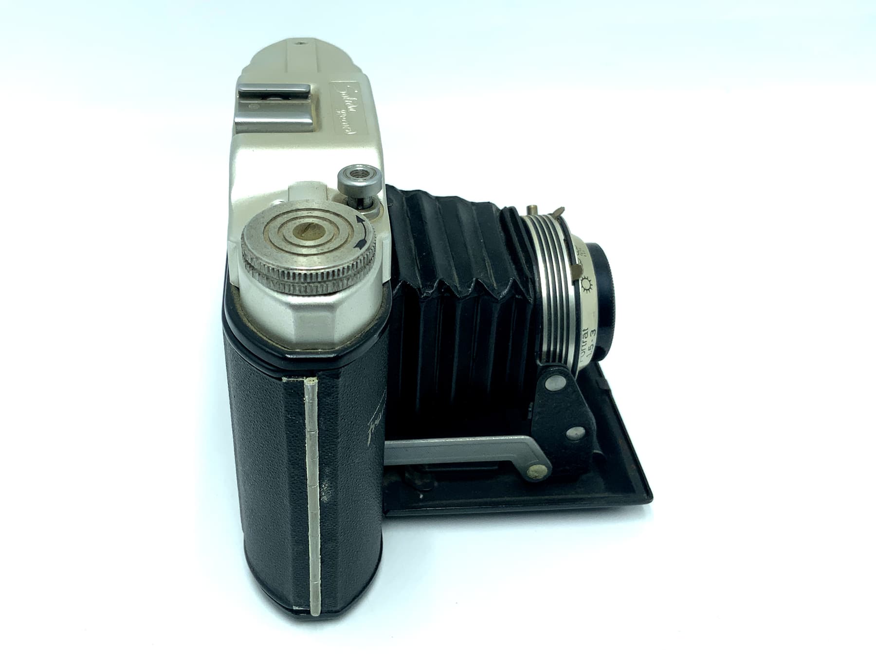 Franka Solida Record 6x6/4x4 Klappkamera mit Spezial-Objektiv 80mm 1:8