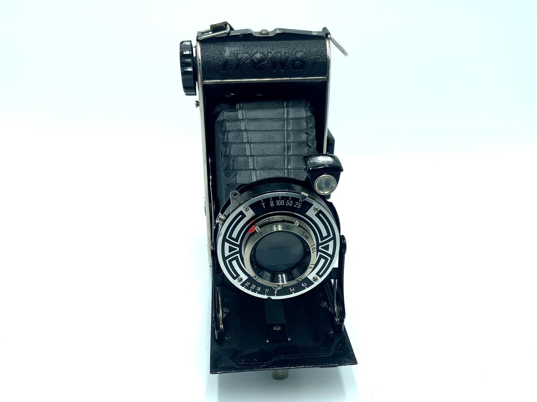 Frewa Helios Klappkamera mit Ludwig Dresden Victar 10,5cm 1:4.5 Analogkamera