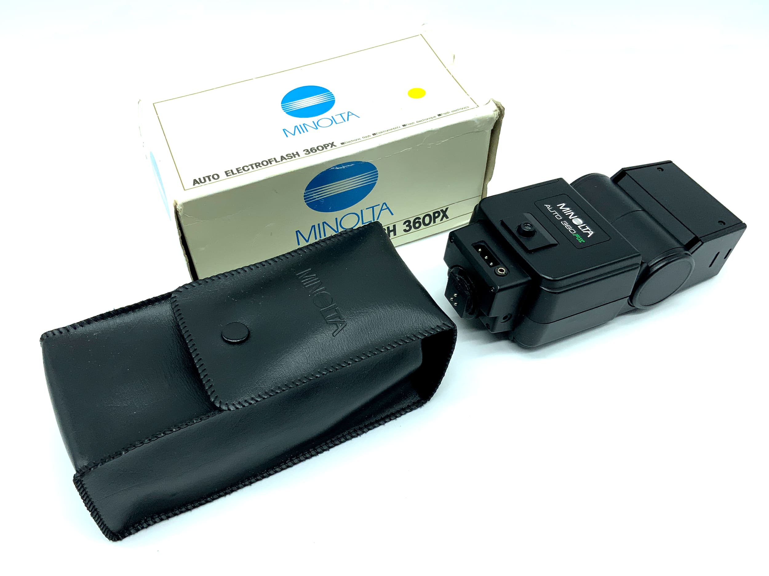 Minolta Auto 360PX Flash Unit Camera Flash Clip-on Flash Light