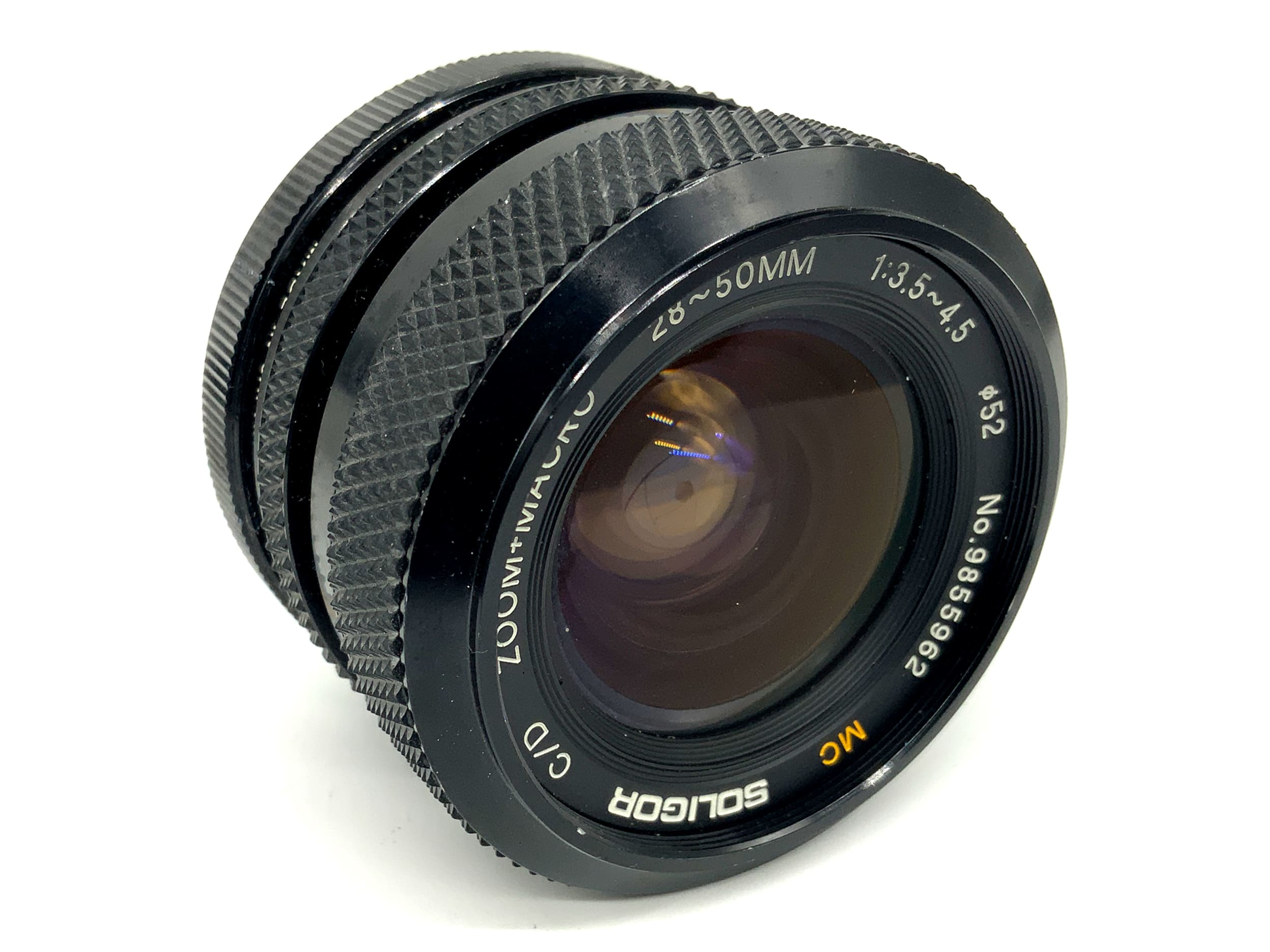 Soligor MC C/D Zoom+Macro 28-50mm 1:3.5-4.5 Objektiv Zoomobjektiv (Minolta MD)