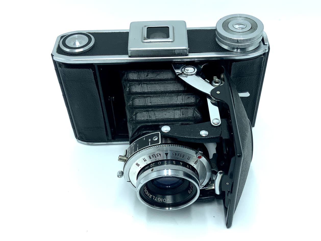 Voigtländer Bessa 66 Klappkamera mit Vaskar 75mm 1:4.5 Analogkamera