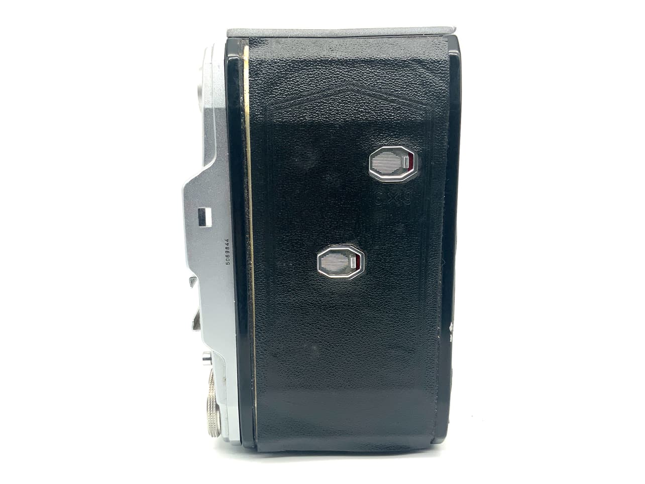 Pentacon Ercona II folding camera with Novar Anastigmat 1:4.5 110mm red V
