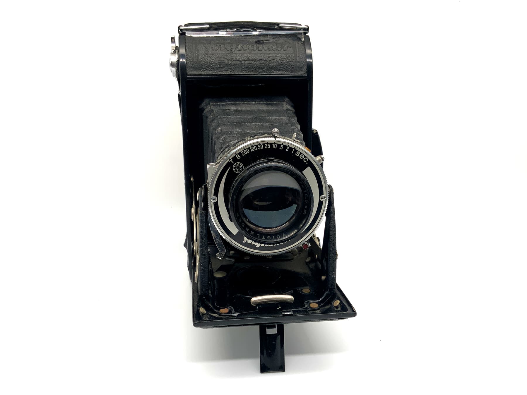 Voigtländer Bessa Klappkamera mit Skopar 10,5cm 1:3.5 bleibt offen! Analogkamera