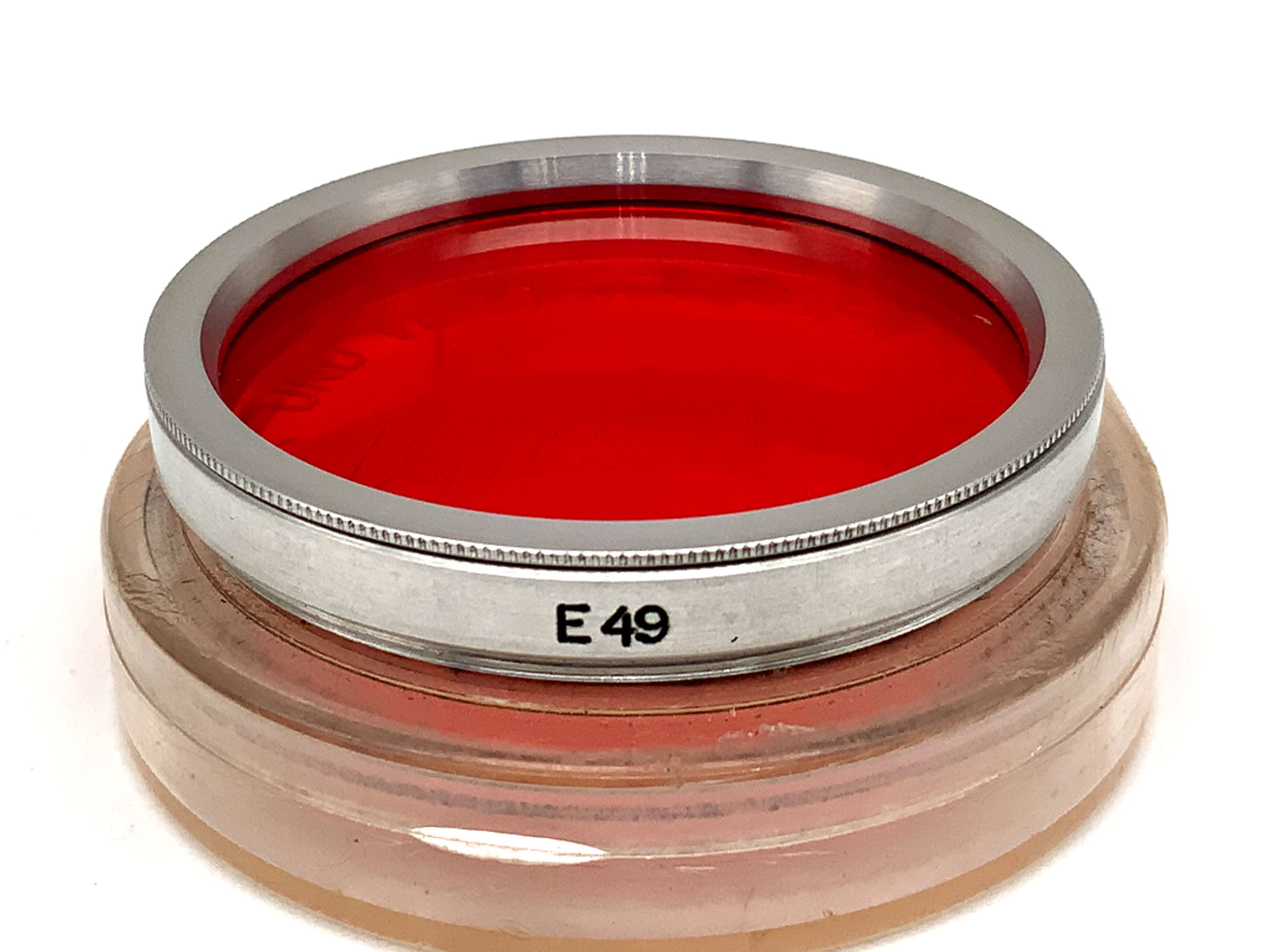 Panchromar red color filter E49, 49mm circular filter thread