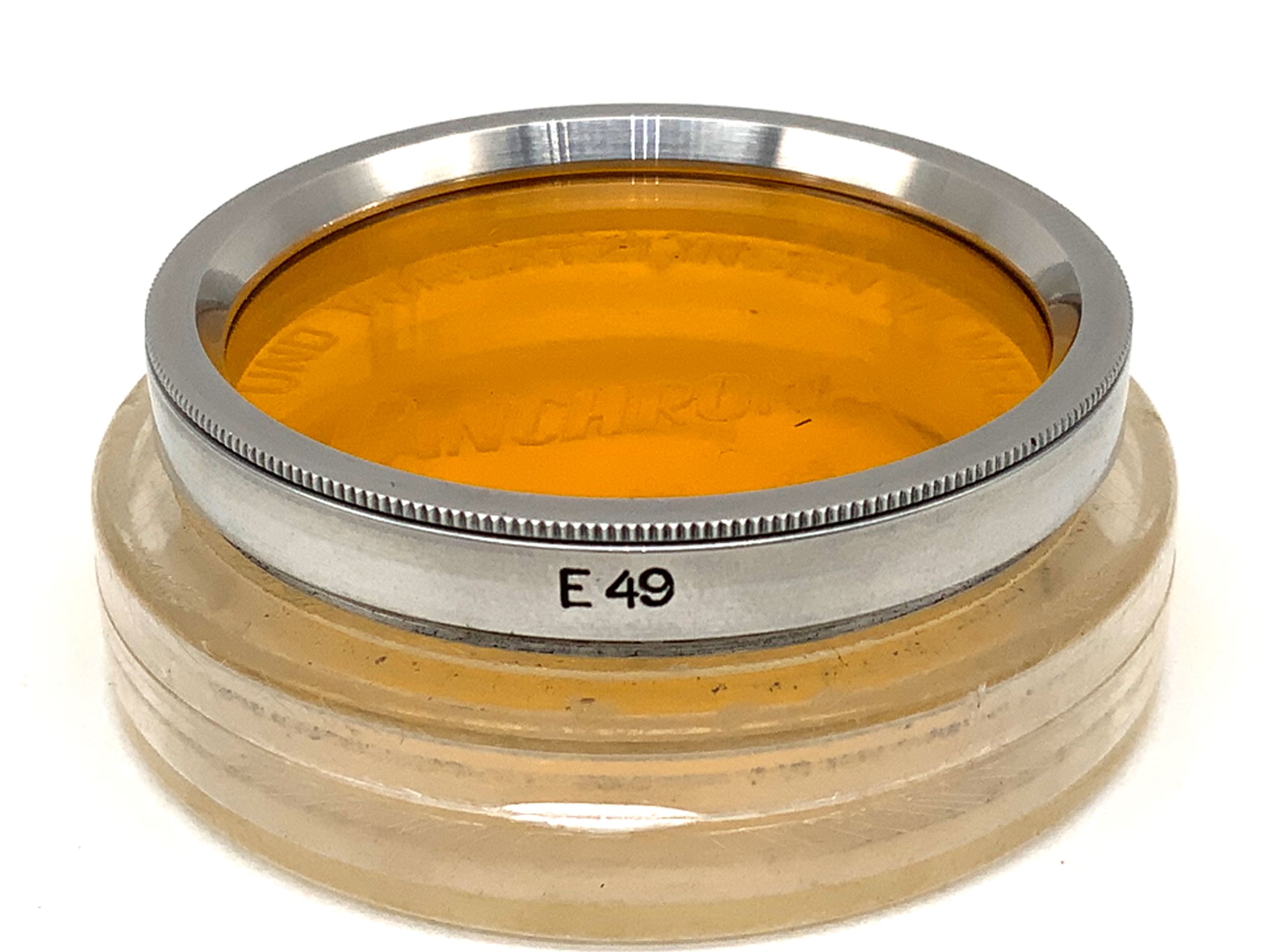 Panchromar orange color filter E49, 49mm circular filter thread