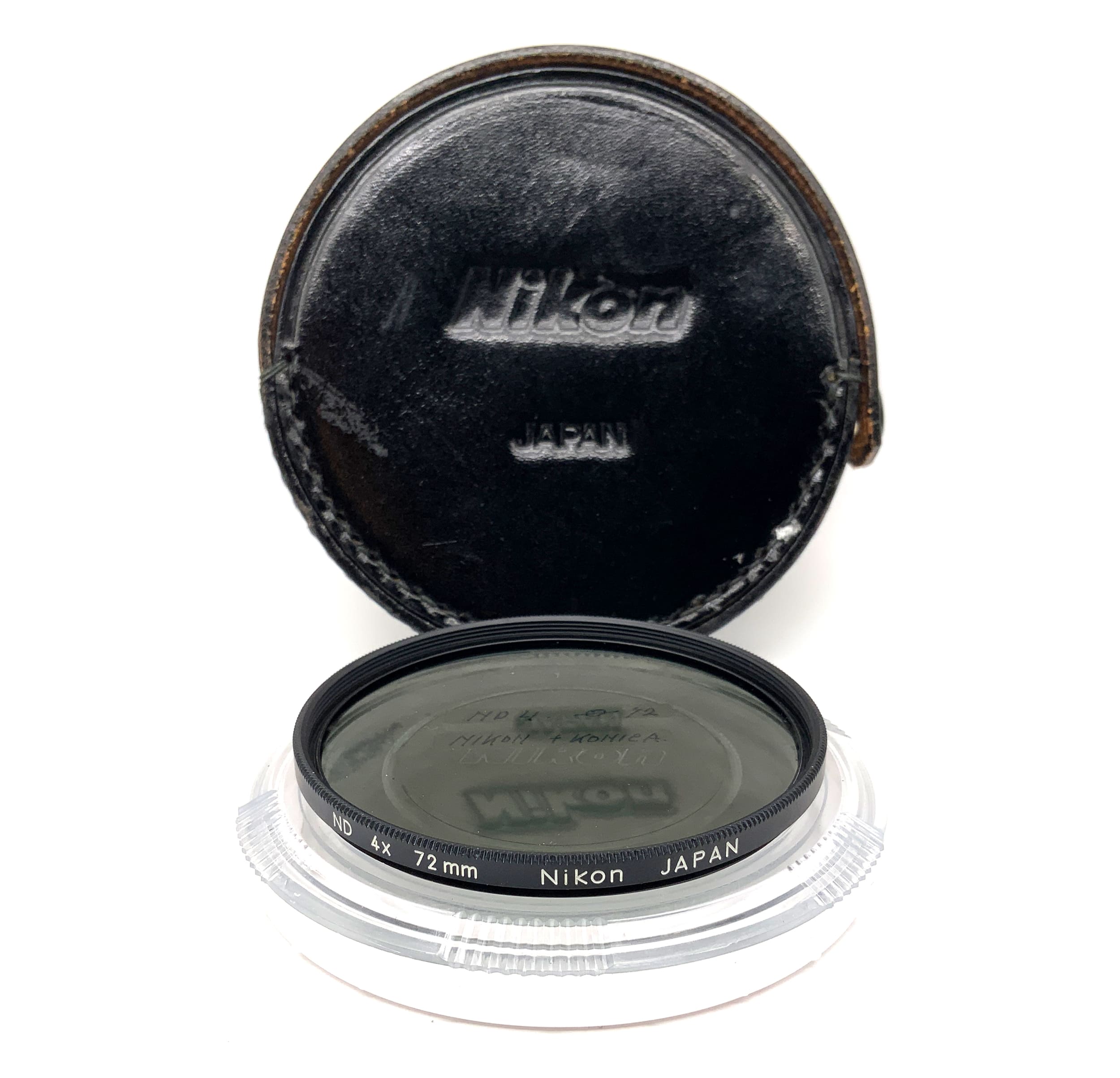 Nikon ND 4x neutral density filter in case, 72mm circular filter thread