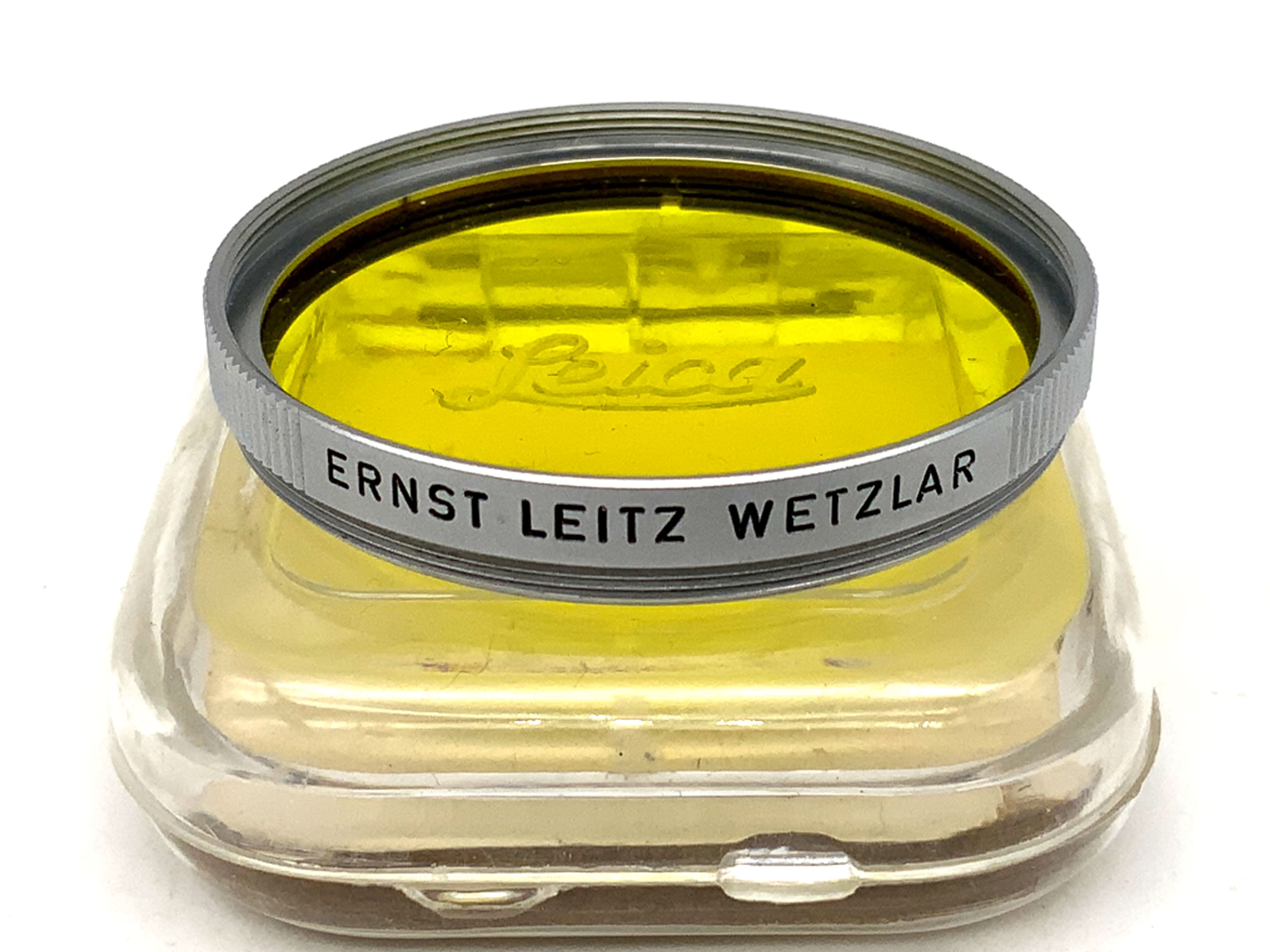 Leica yellow color filter 1 in case, 39mm circular filter thread