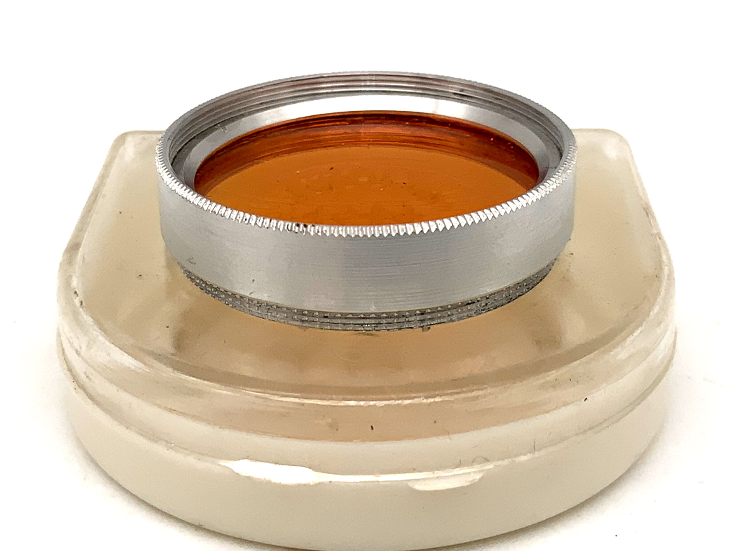Arnz Jena orange color filter B6 in case, 30.5mm circular filter thread
