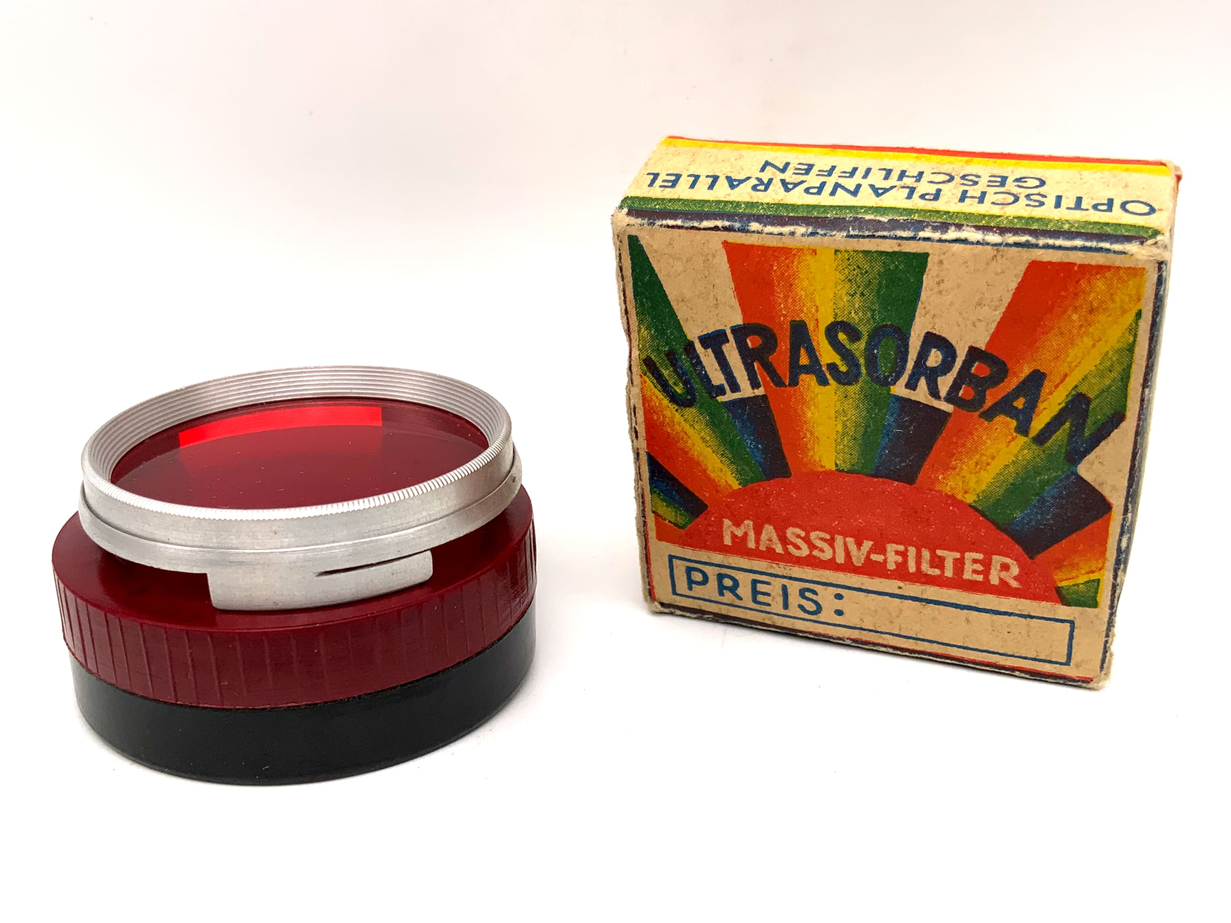 Arnz Jena color filter red approx. 3-5x (901) plug-in filter slip on in original packaging filter 42mm