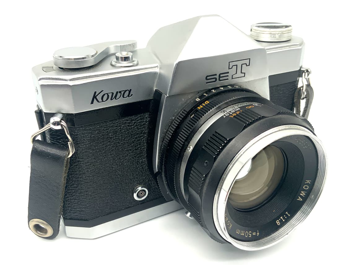 Kowa SET SLR 35mm Spiegelreflexkamera analog Body Gehäuse mit 50mm 1:1.8