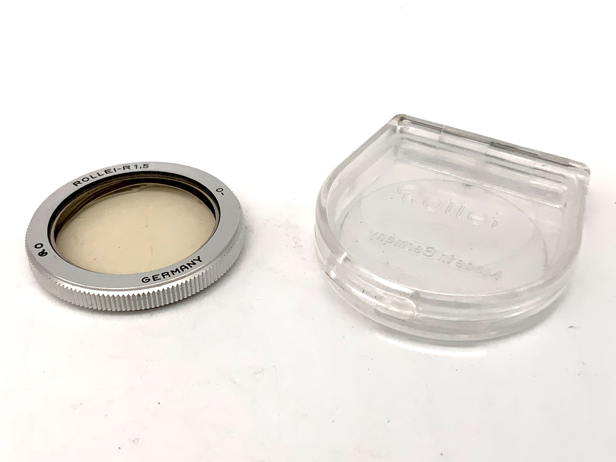 Rollei correction filter R 1.5 0- for Rollei 16 in case, filter R0, filter thread