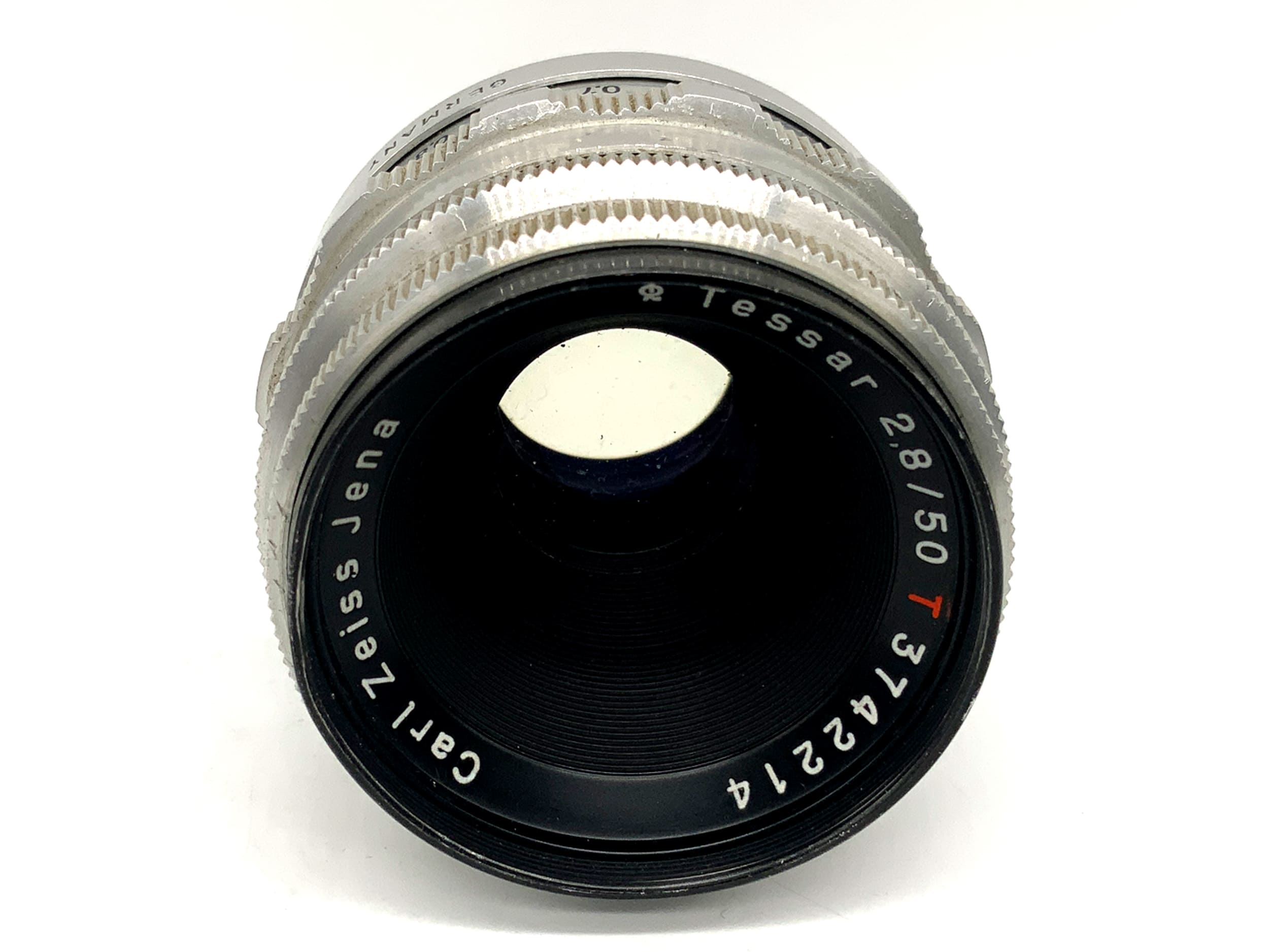 Carl Zeiss Jena Tessar 50mm 1:2,8 Objektiv Pilz! Festbrennweite (EXA)