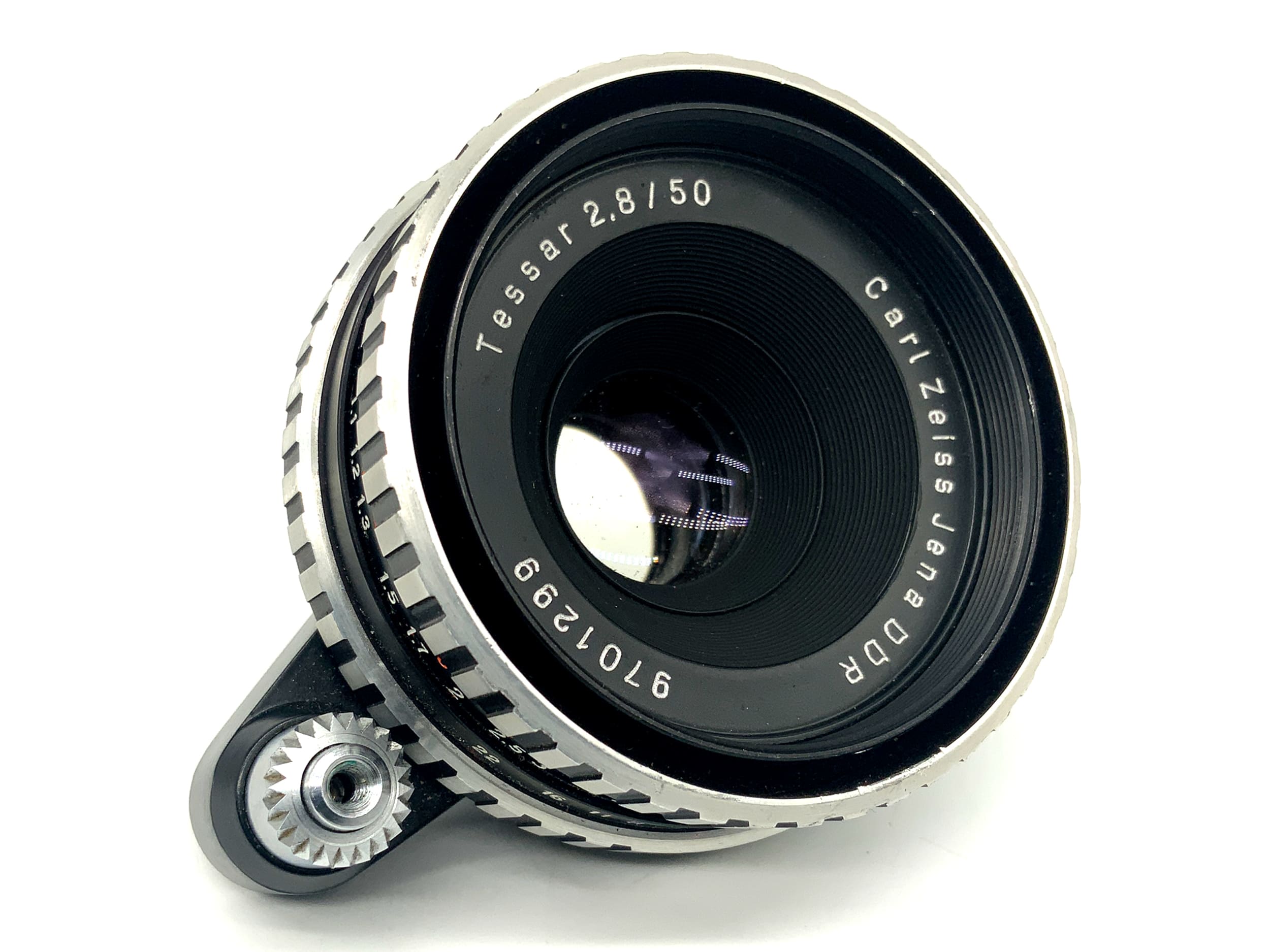 Carl Zeiss Jena Tessar 50mm 1:2.8 Objektiv Pilz! Festbrennweite (EXA)