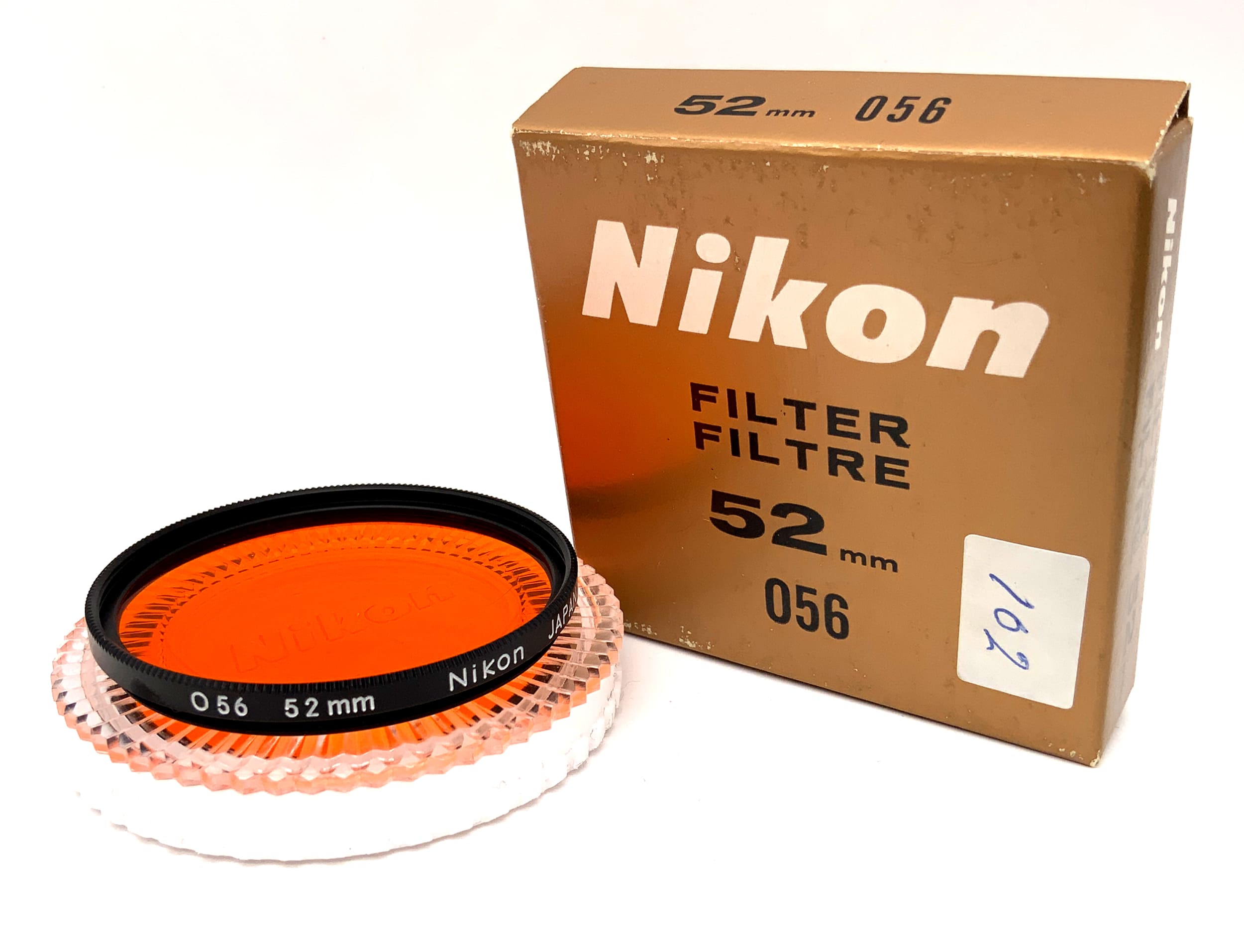 Nikon orange color filter O56 in original packaging, 52mm circular filter thread