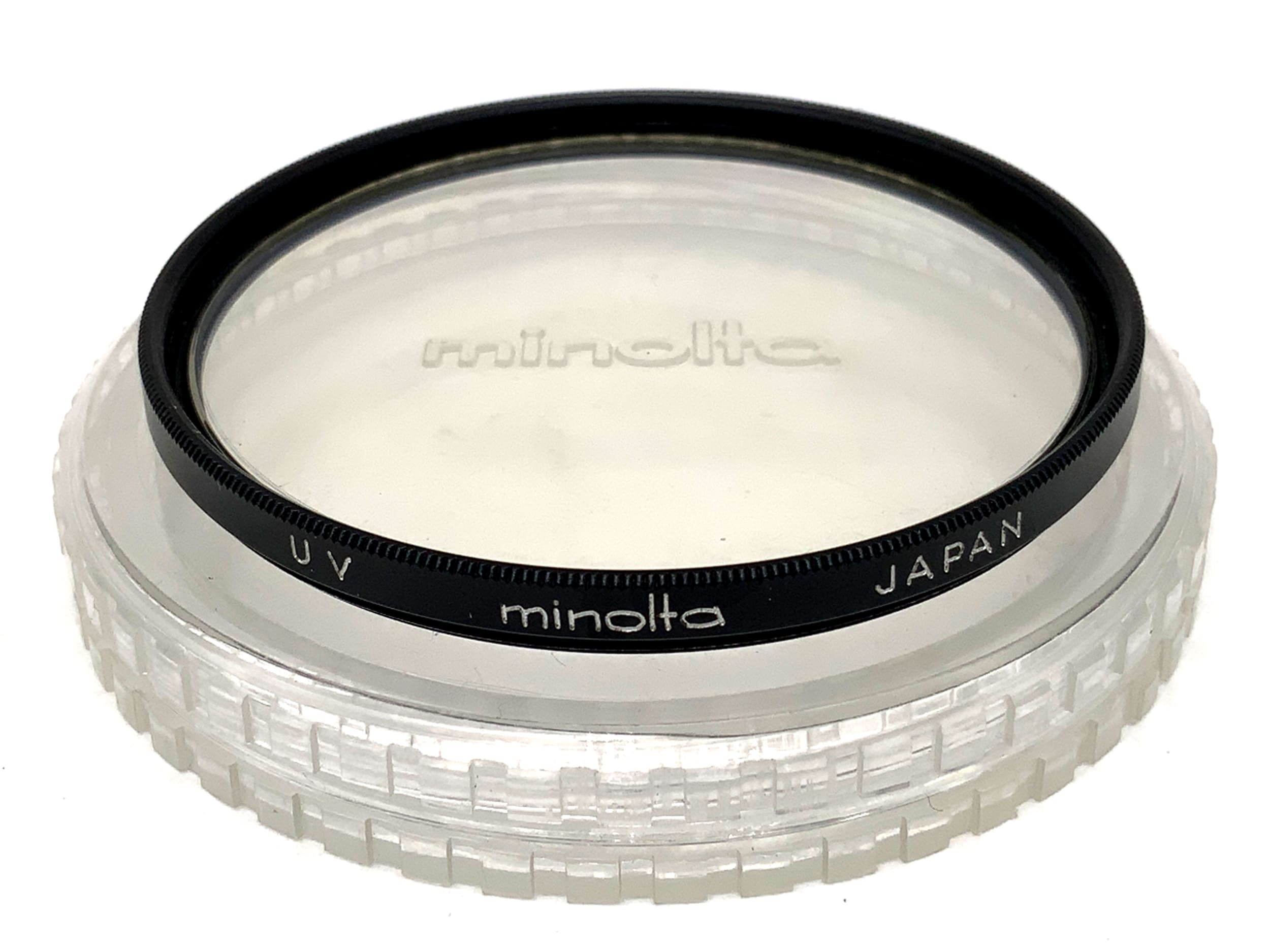 Minolta UV F55NA in case, 55mm circular filter thread