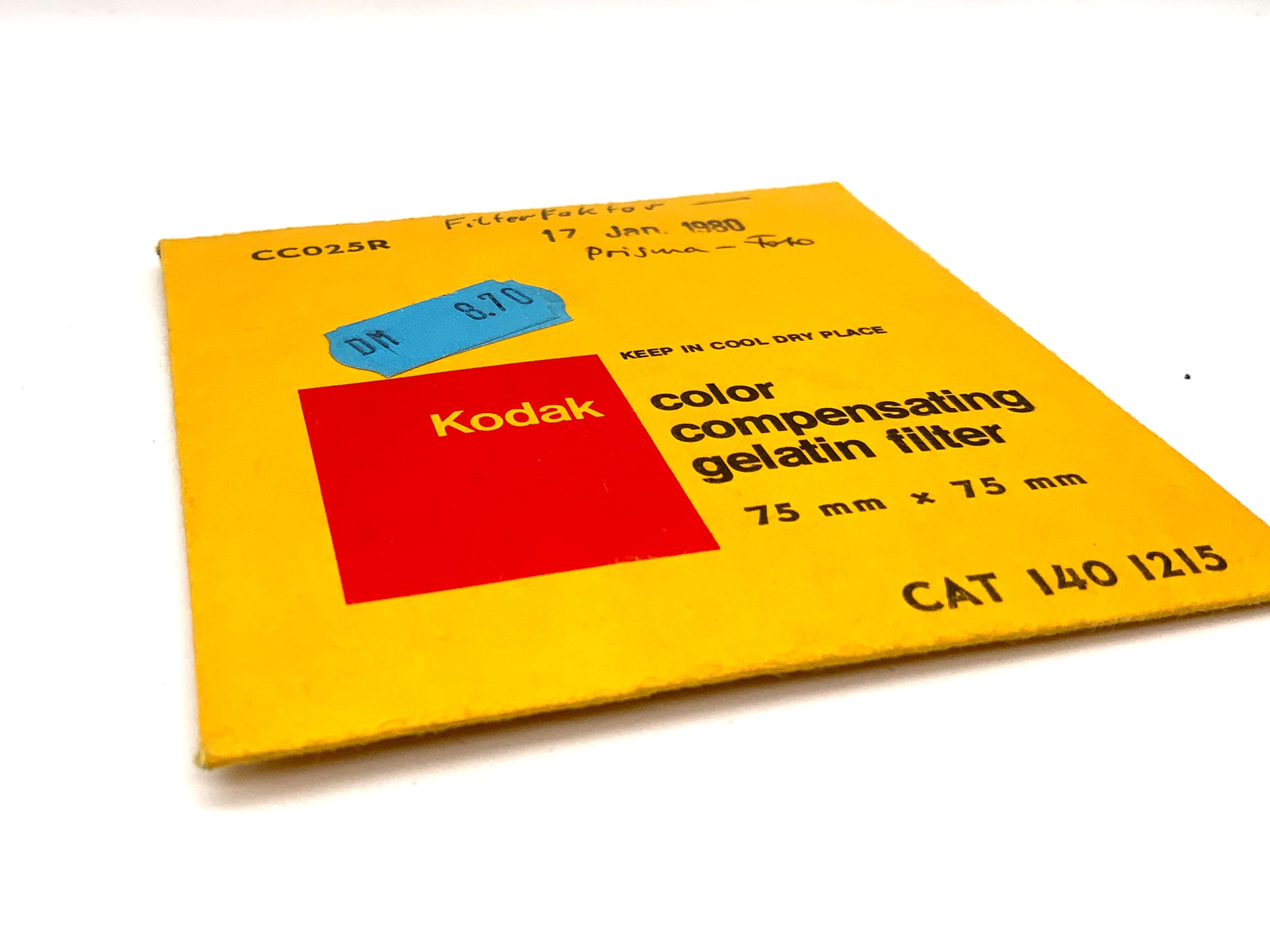 Kodak CC025R Color Compensating Filter Filter 75mm x 75mm Rectangular