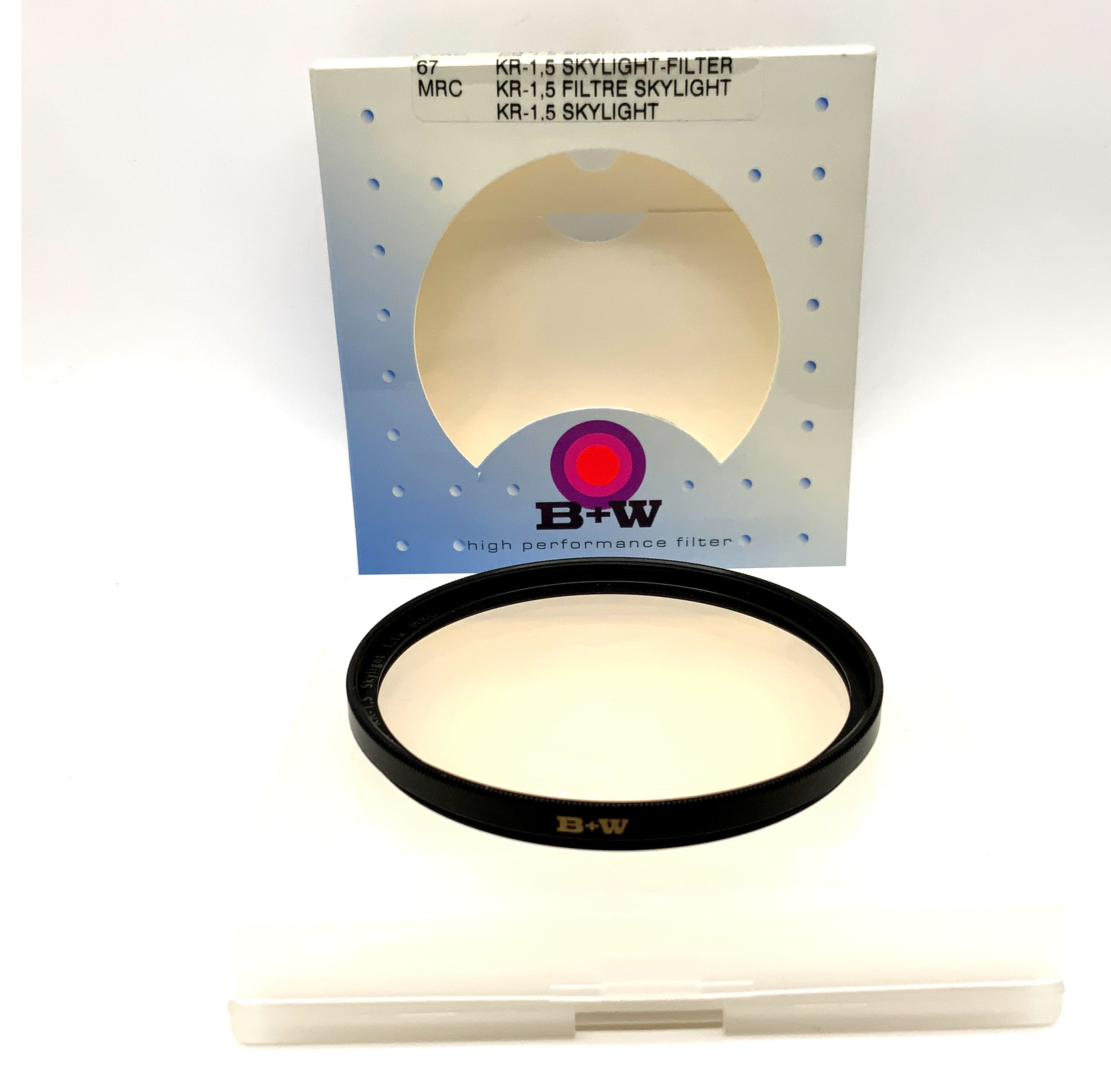 B+W Skylight KR-1,5 Sky 1.1x MRC F-Pro in OVP Filter 67mm Kreisförmig